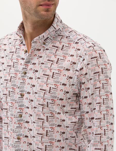 Bej Regular Fit Uzun Kollu Gömlek - 50269435023