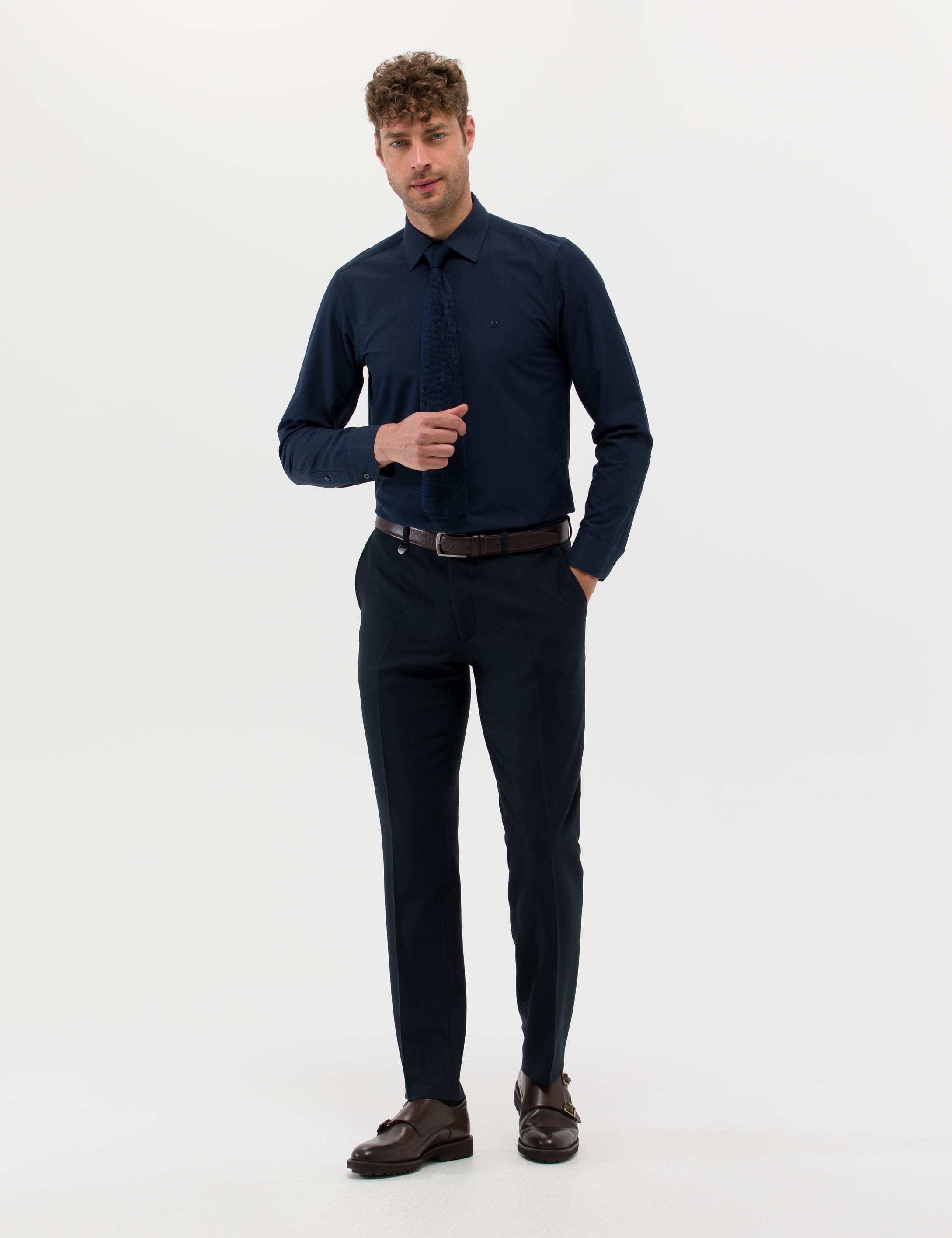 Lacivert Slim Fit Klasik Pantolon