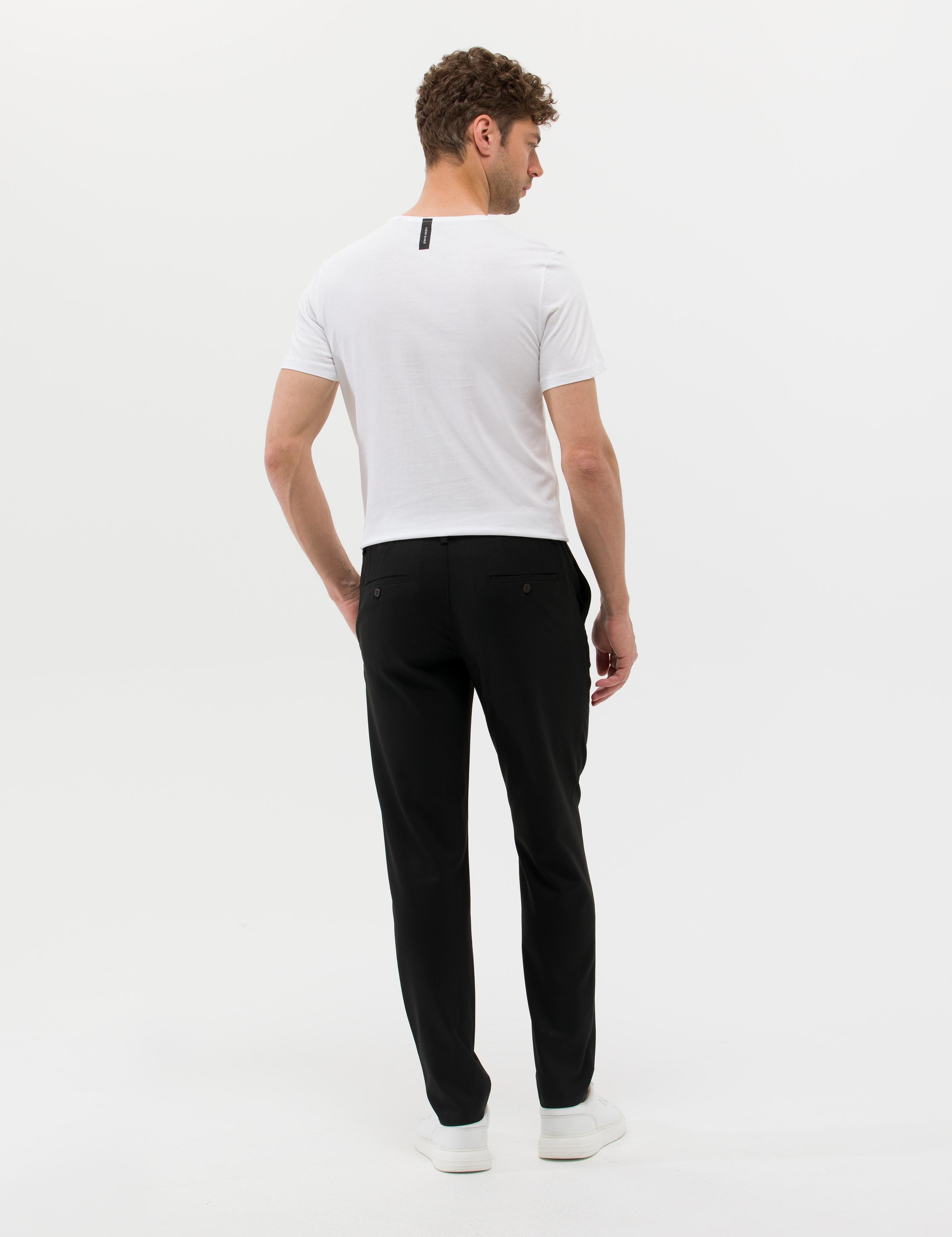 Siyah Ekstra Slim Fit Kumaş Pantolon