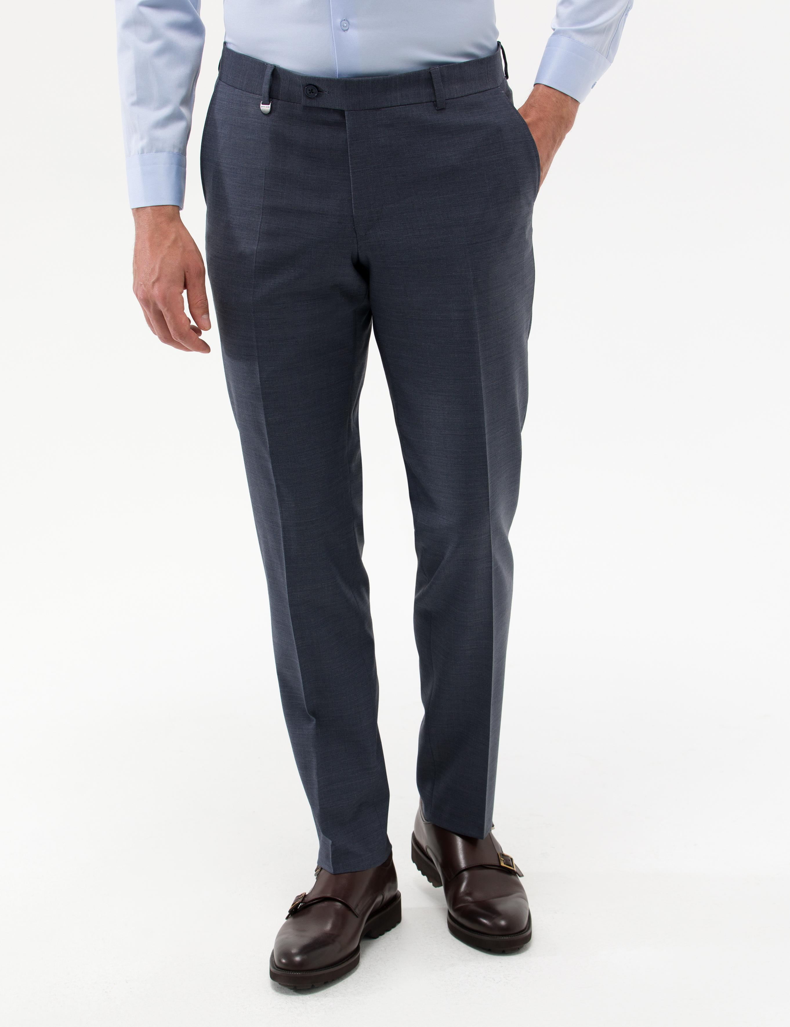 Koyu Mavi Kumaş Pantolon