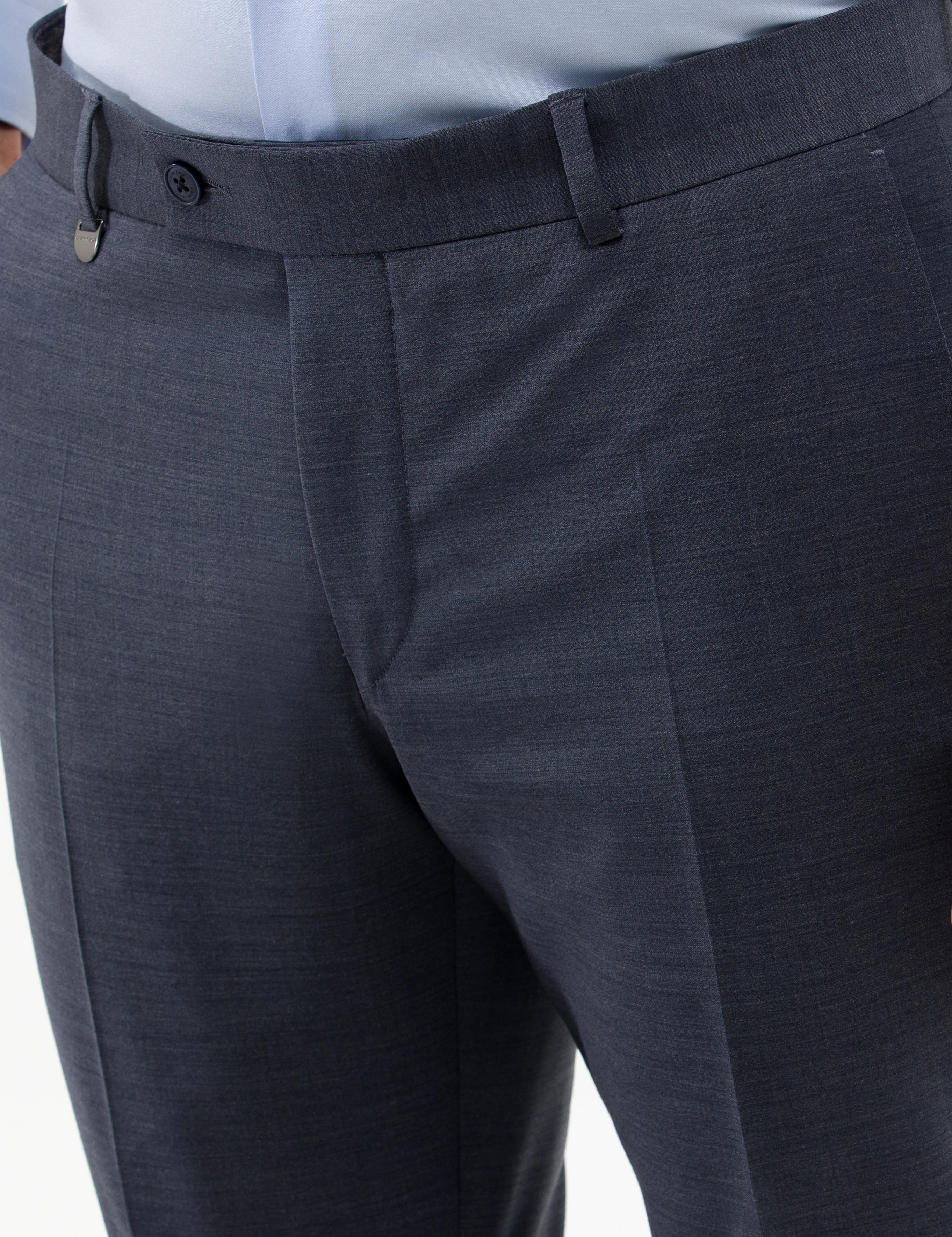 Koyu Mavi Kumaş Pantolon