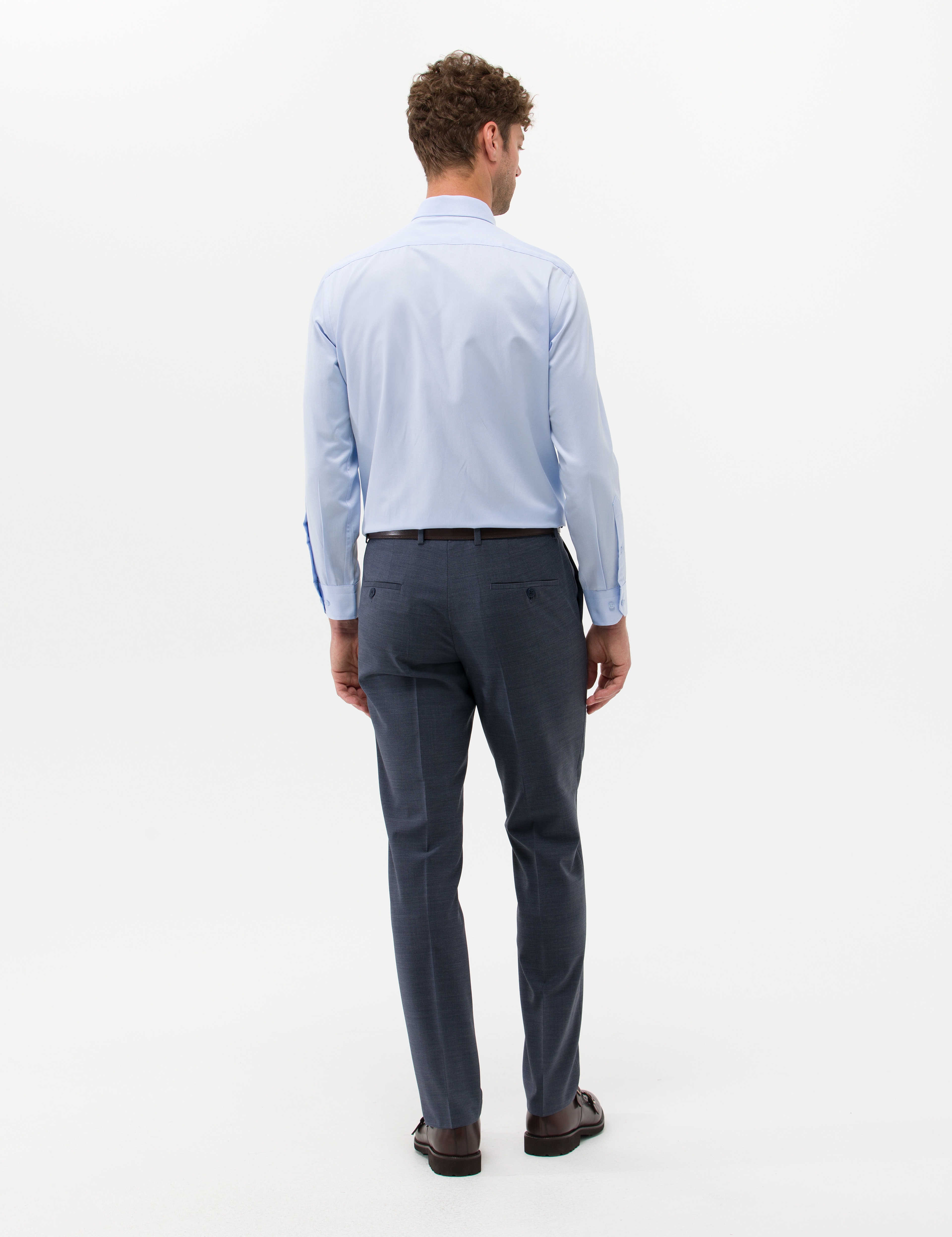 Koyu Mavi Kumaş Pantolon - Image 4