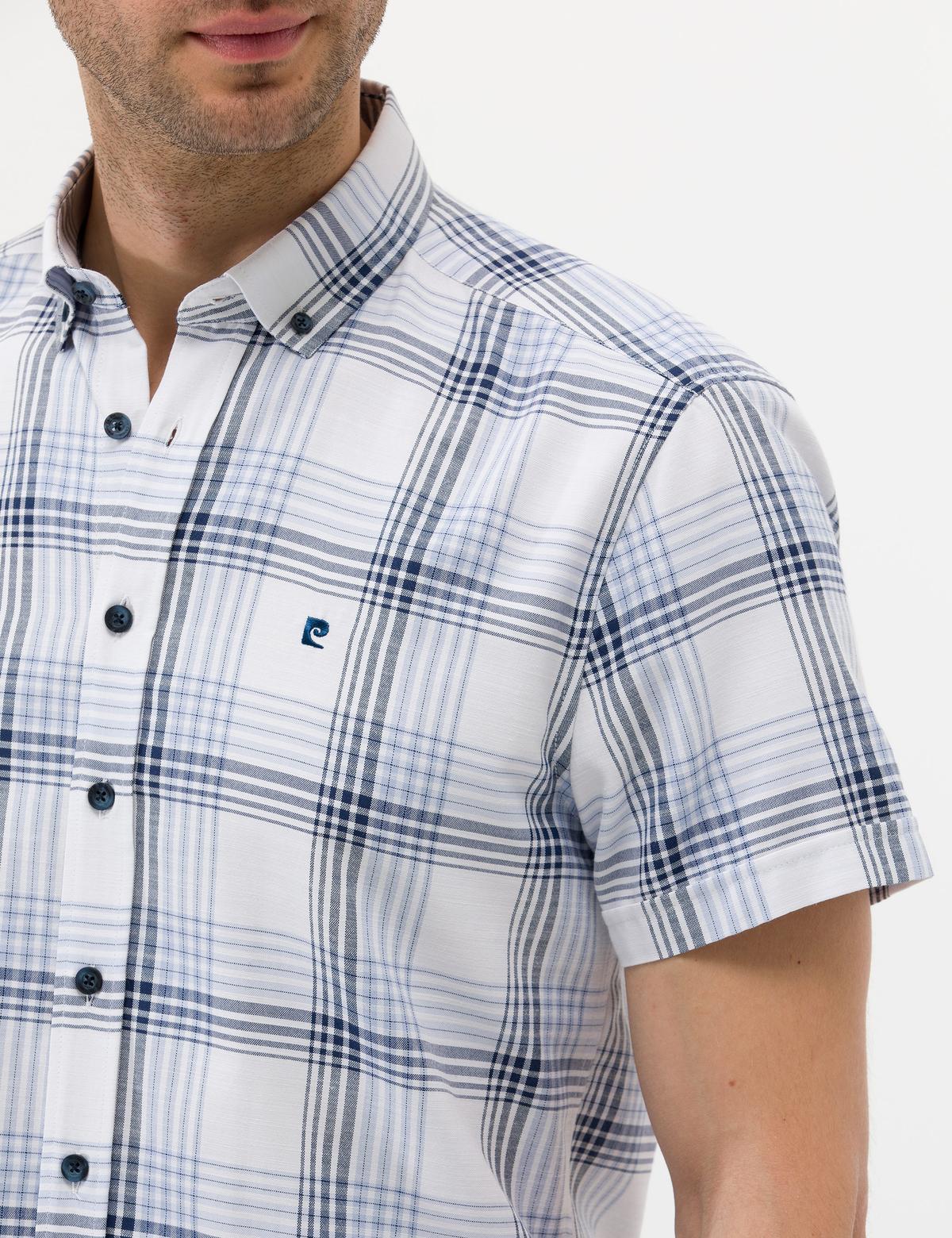 Lacivert Regular Fit Kısa Kollu Gömlek - 50272370015