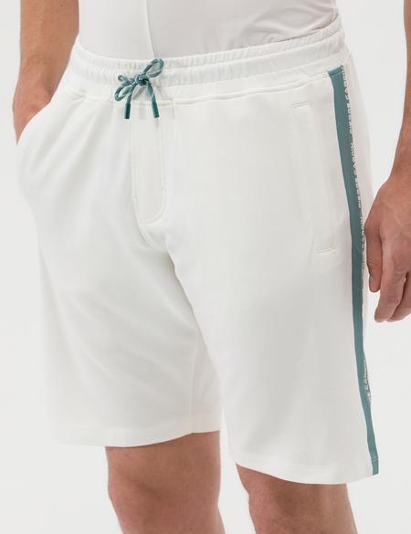 Ekru Slim Fit Örme Şort - 50262649054