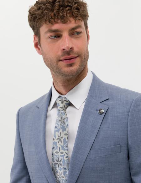 Açık Mavi Ekstra Slim Fit Yün Karışımlı Takım Elbise - 50264959056