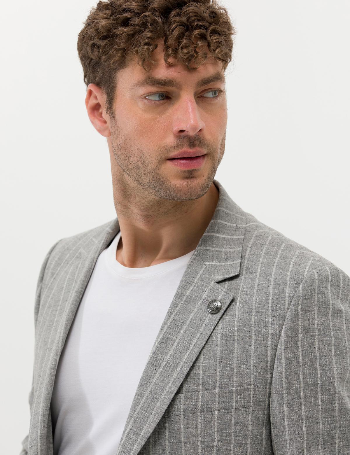 Gri Çizgili Spor Takım Elbise - 50265001008