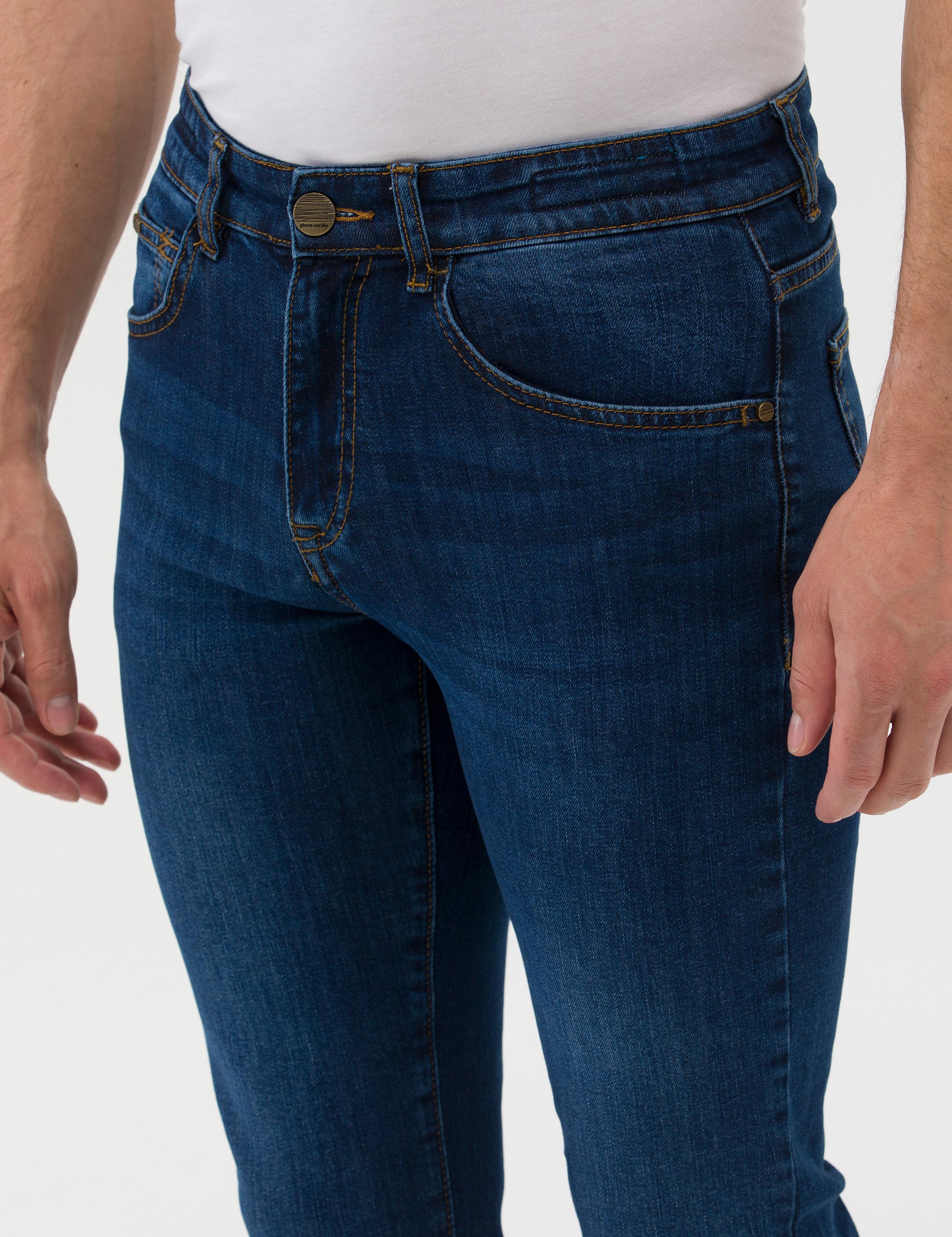 Lacivert Slim Fit Jean Pantolon