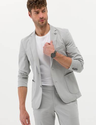Gri Ekstra Slim Fit Spor Takım Elbise