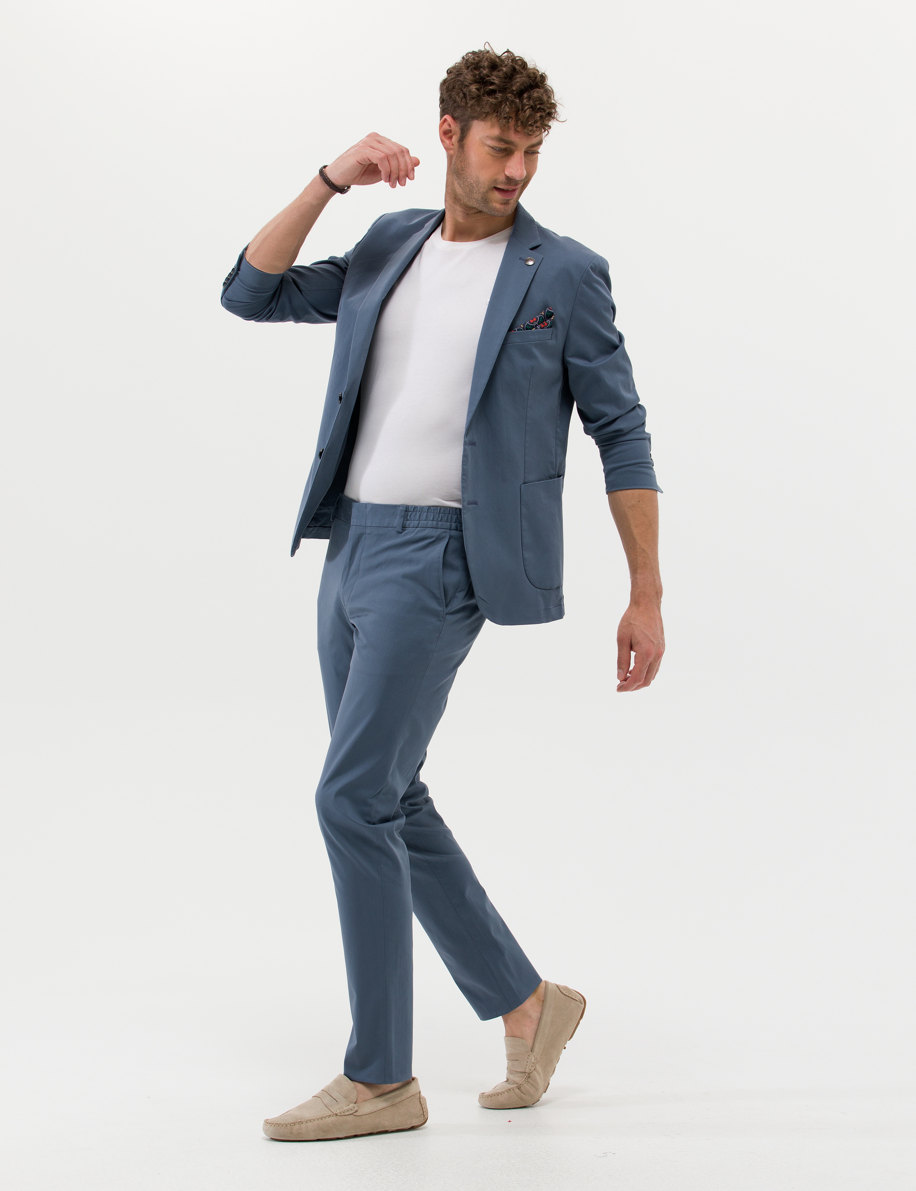Mavi Ekstra Slim Fit Spor Takım Elbise - Image 4
