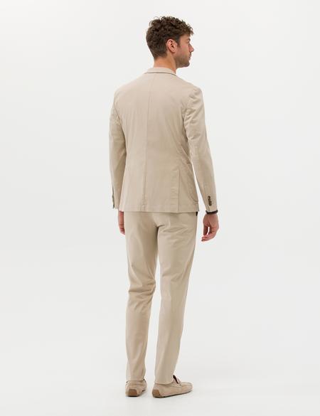 Bej Ekstra Slim Fit Spor Takım Elbise - 50269204116