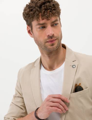 Bej Ekstra Slim Fit Spor Takım Elbise