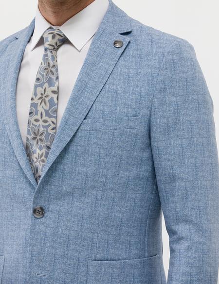 Açık Mavi Super Slim Fit Spor Takım Elbise - 50269822017