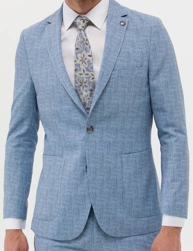 Açık Mavi Super Slim Fit Spor Takım Elbise