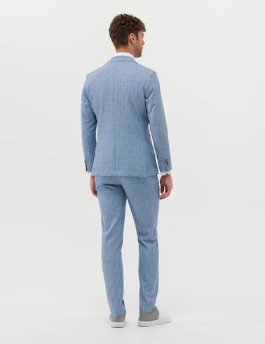 Açık Mavi Super Slim Fit Spor Takım Elbise