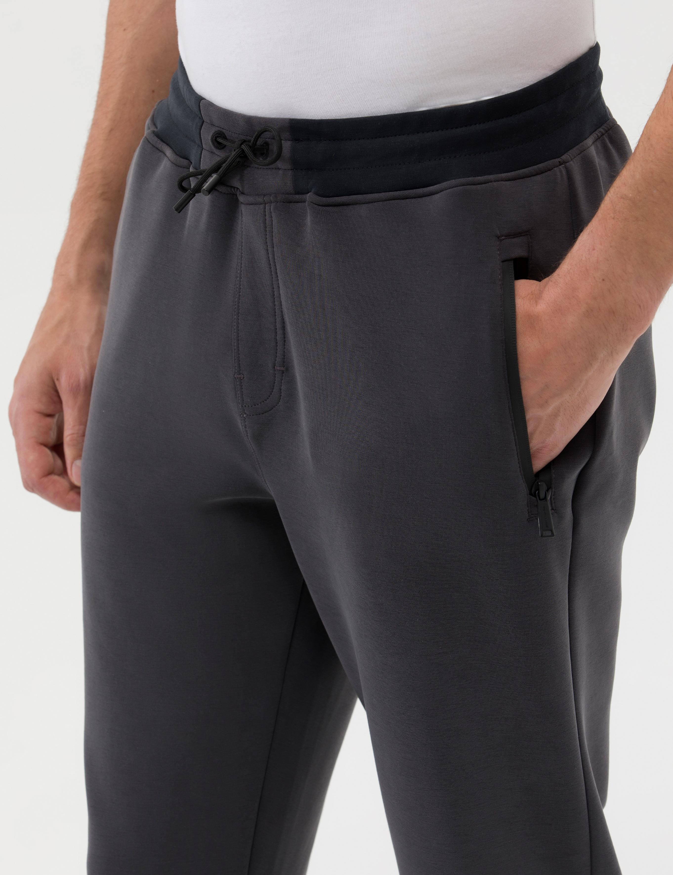 Antrasit Regular Fit Fermuarlı Cep Eşofman Altı