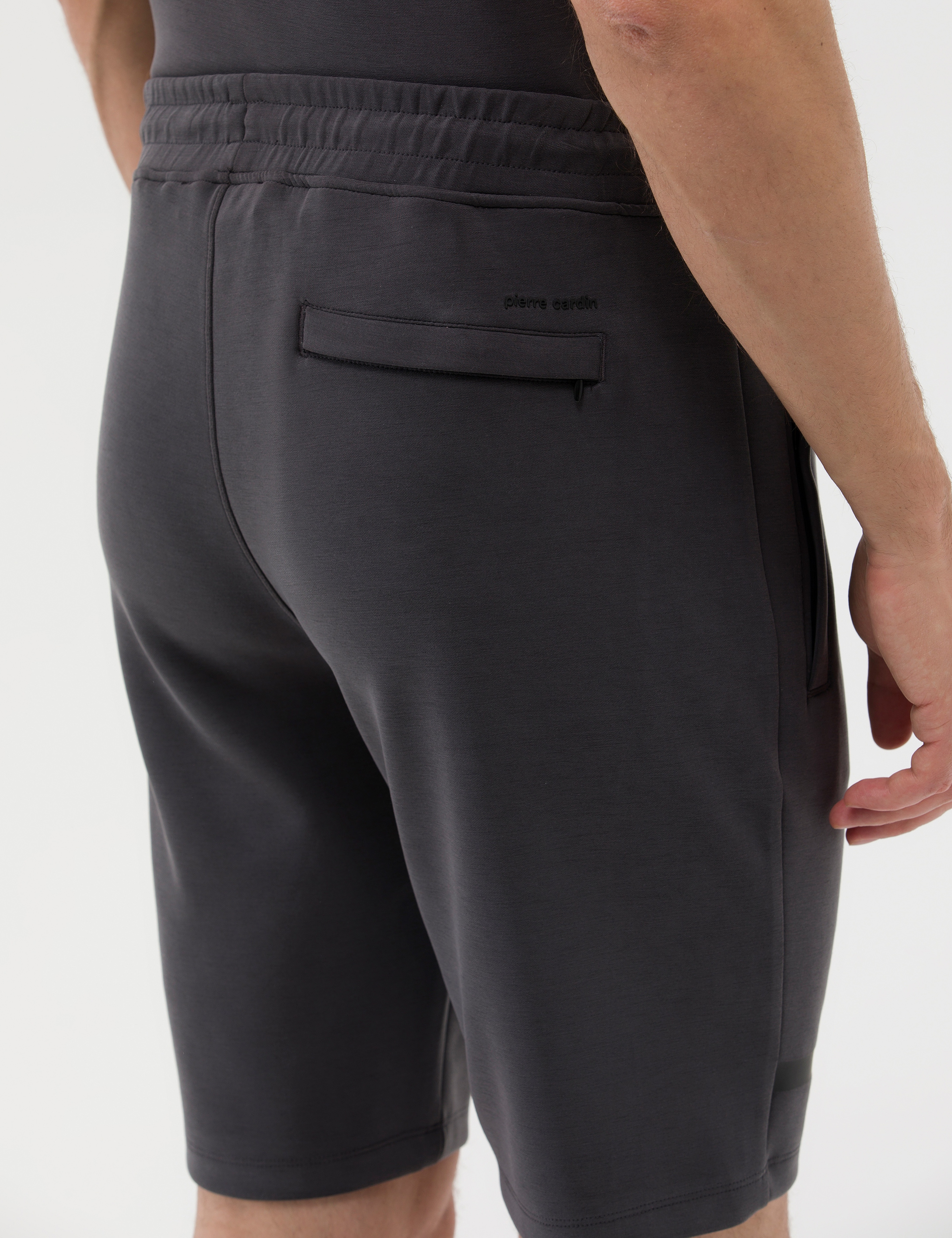 Antrasit Regular Fit Örme Şort - Image 7
