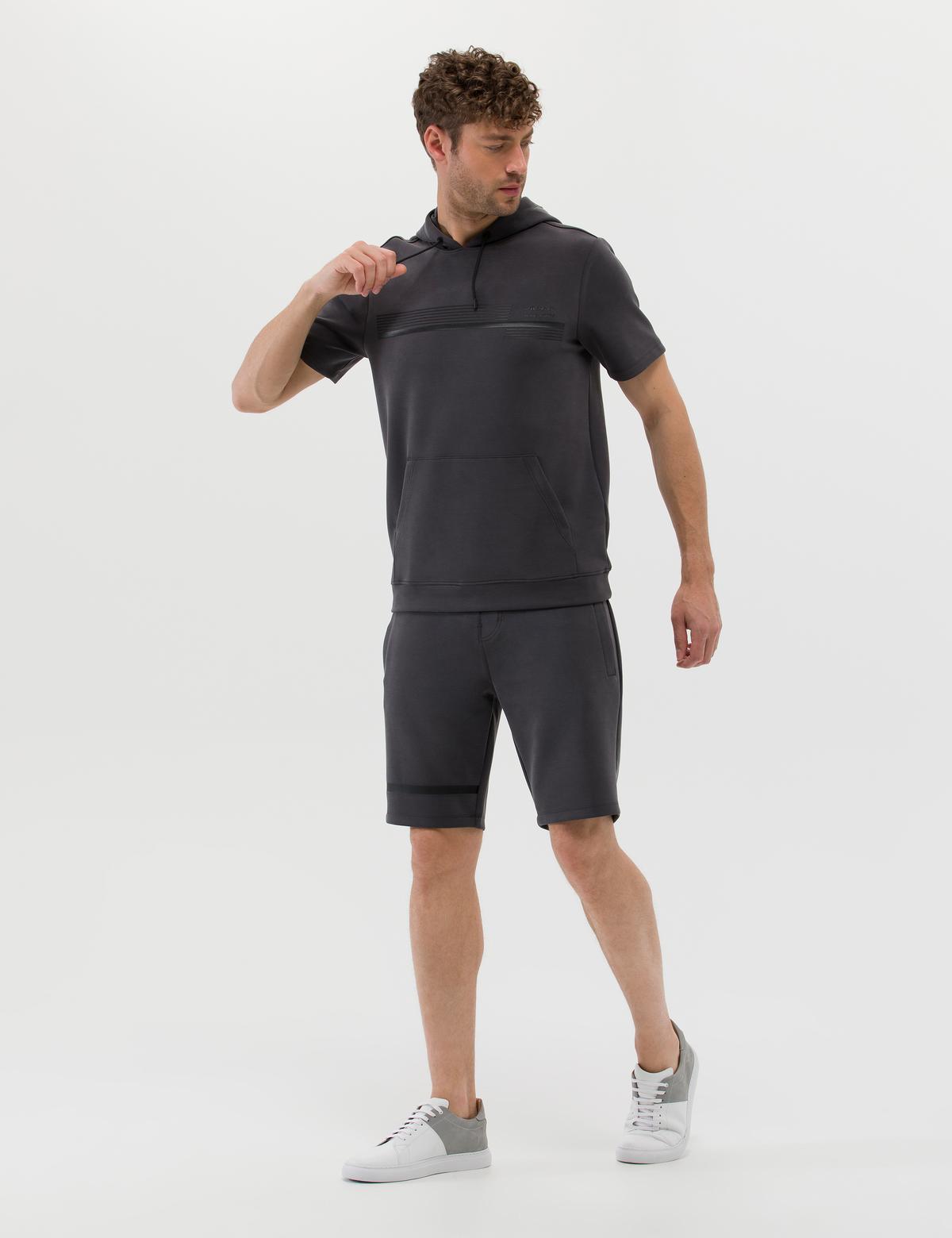 Antrasit Regular Fit Örme Şort - 50273566011