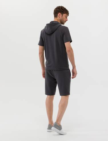 Antrasit Regular Fit Örme Şort
