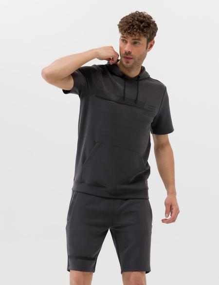 Antrasit Kısa Kollu Sweatshirt - 50273567007