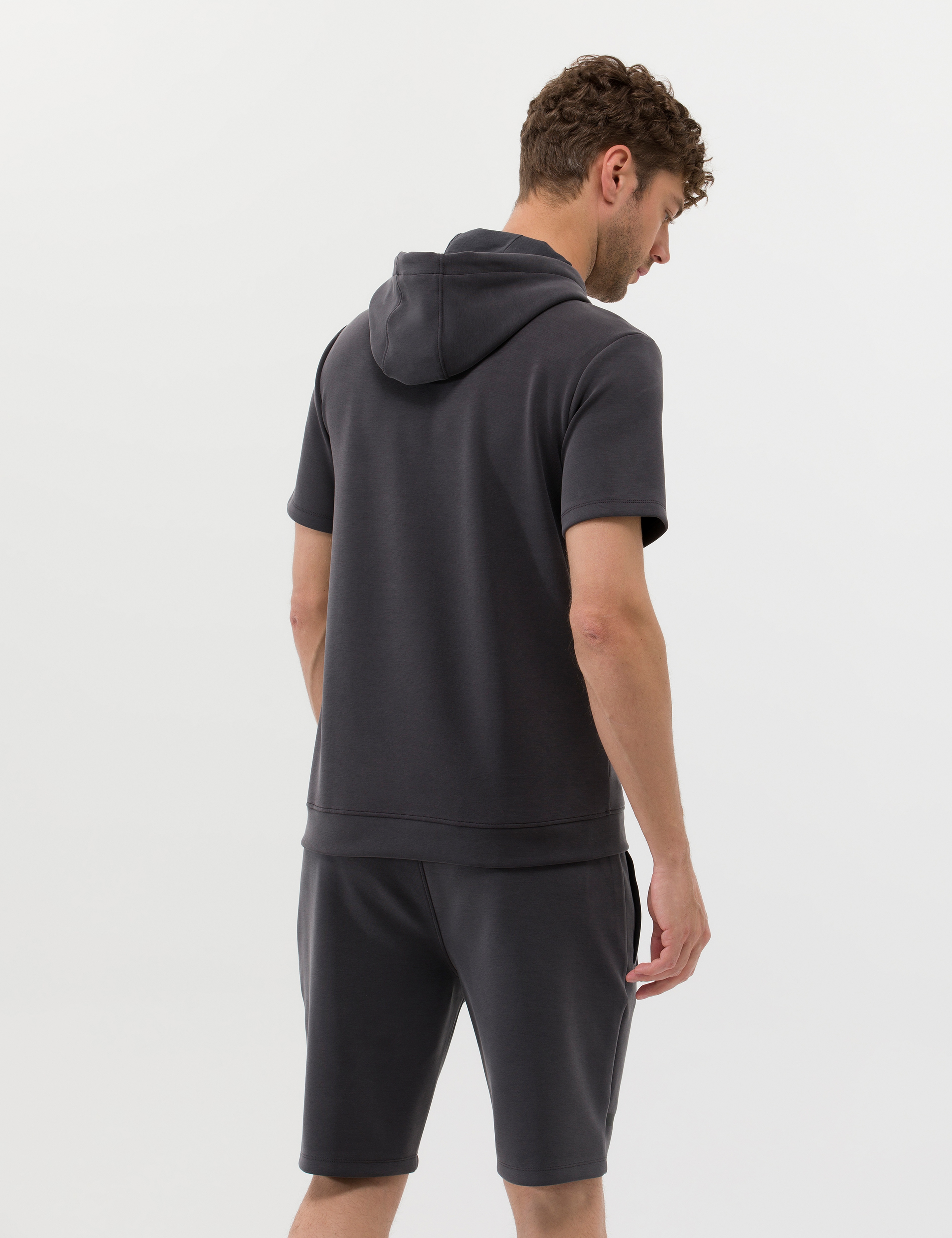 Antrasit Kısa Kollu Sweatshirt - Image 5