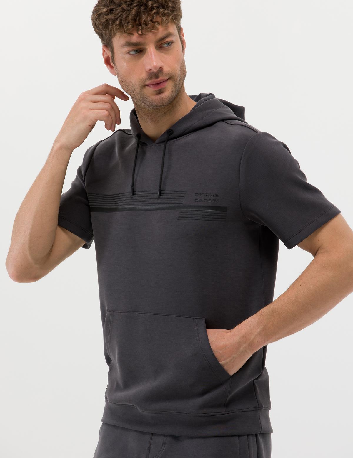 Antrasit Kısa Kollu Sweatshirt