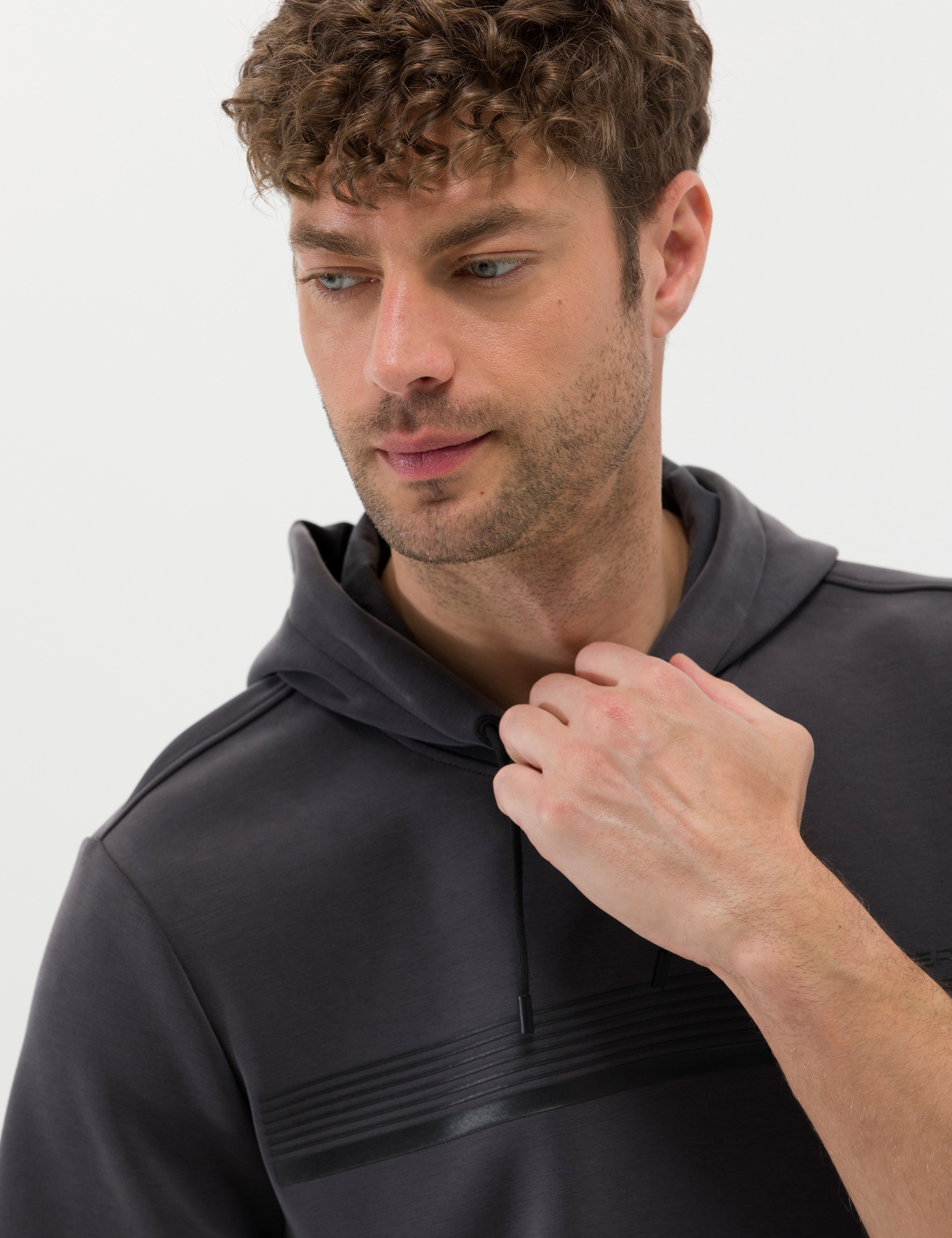 Antrasit Kısa Kollu Sweatshirt