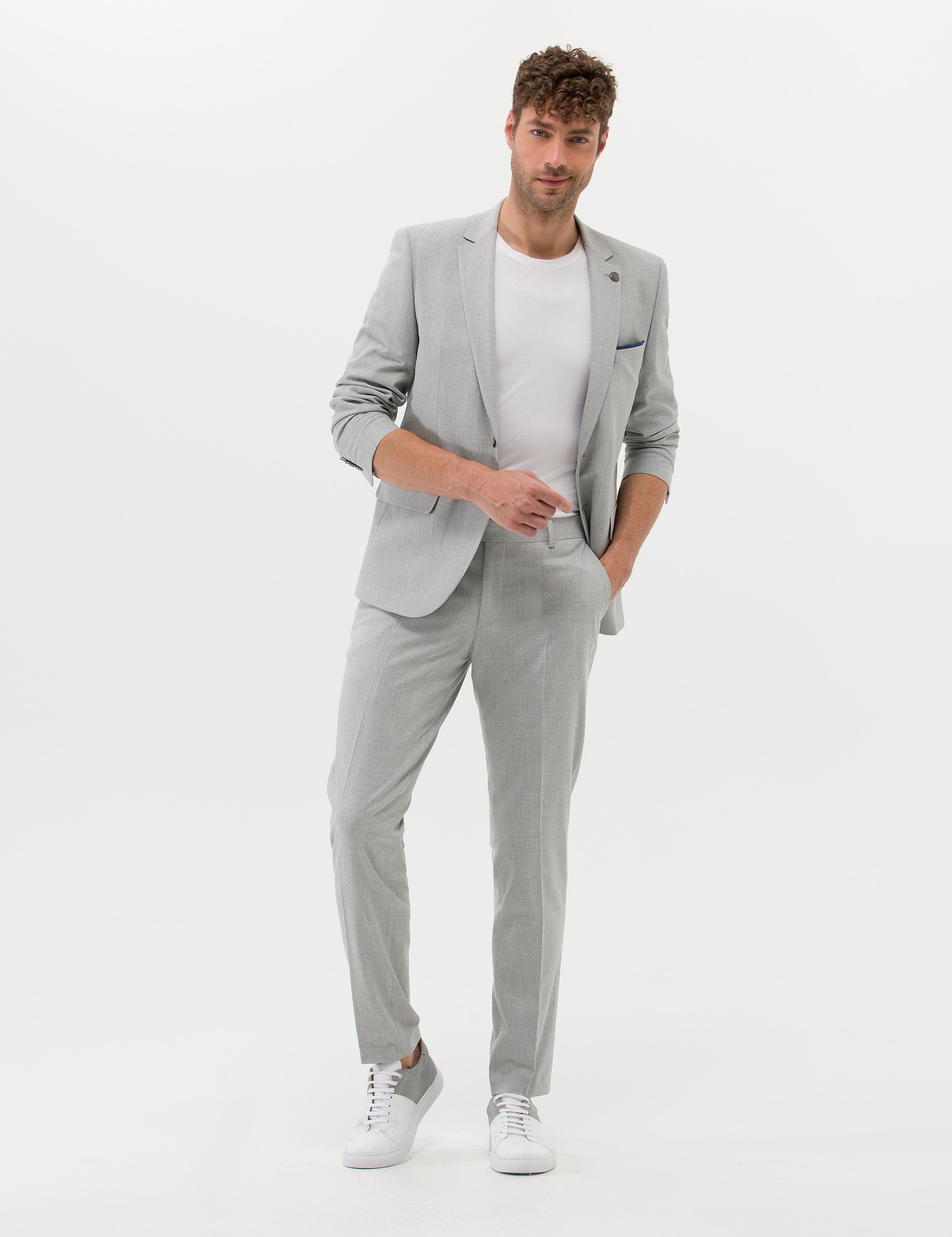 Açık Gri Spor Takım Elbise