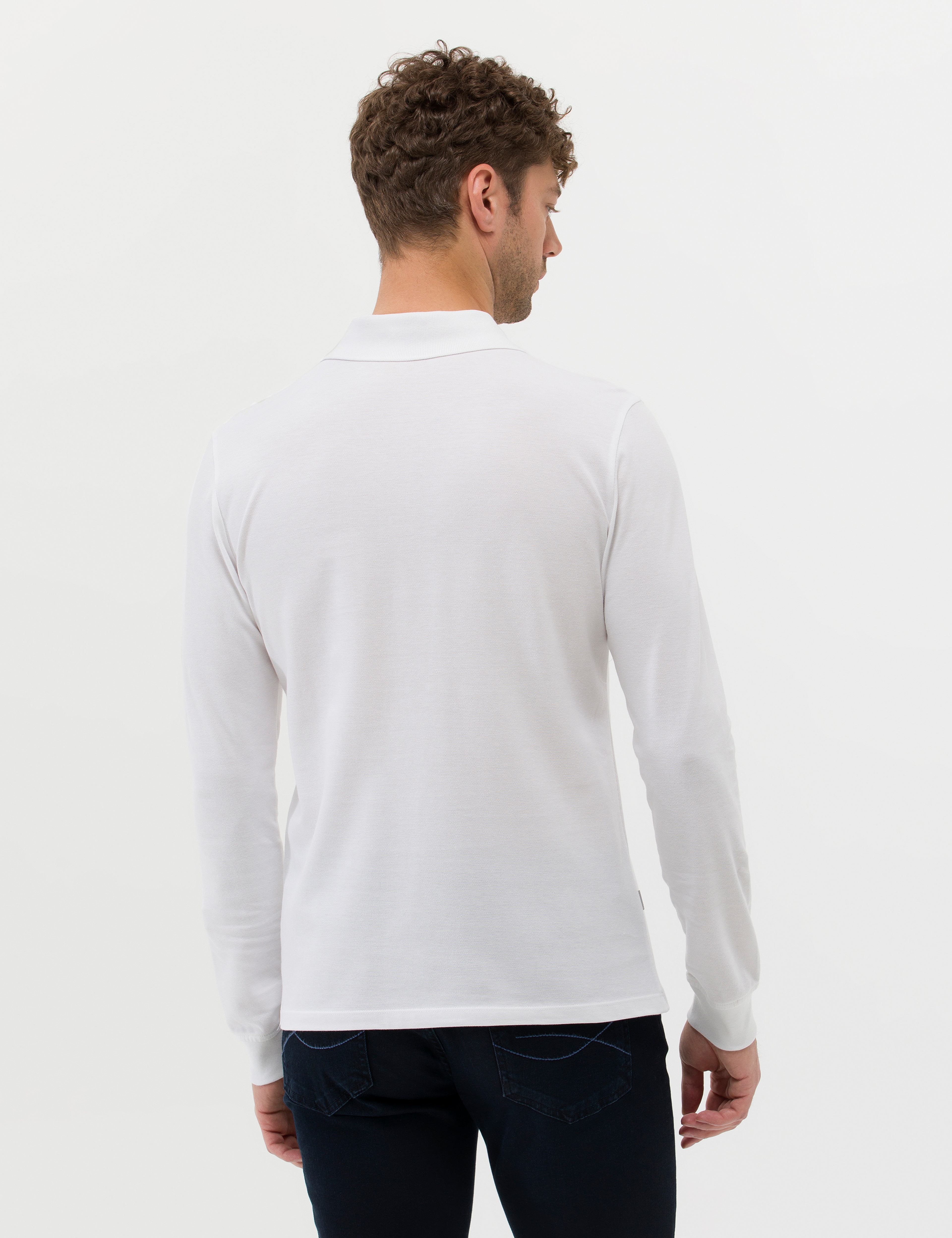 Beyaz Slim Fit Basic Sweatshirt - Image 5
