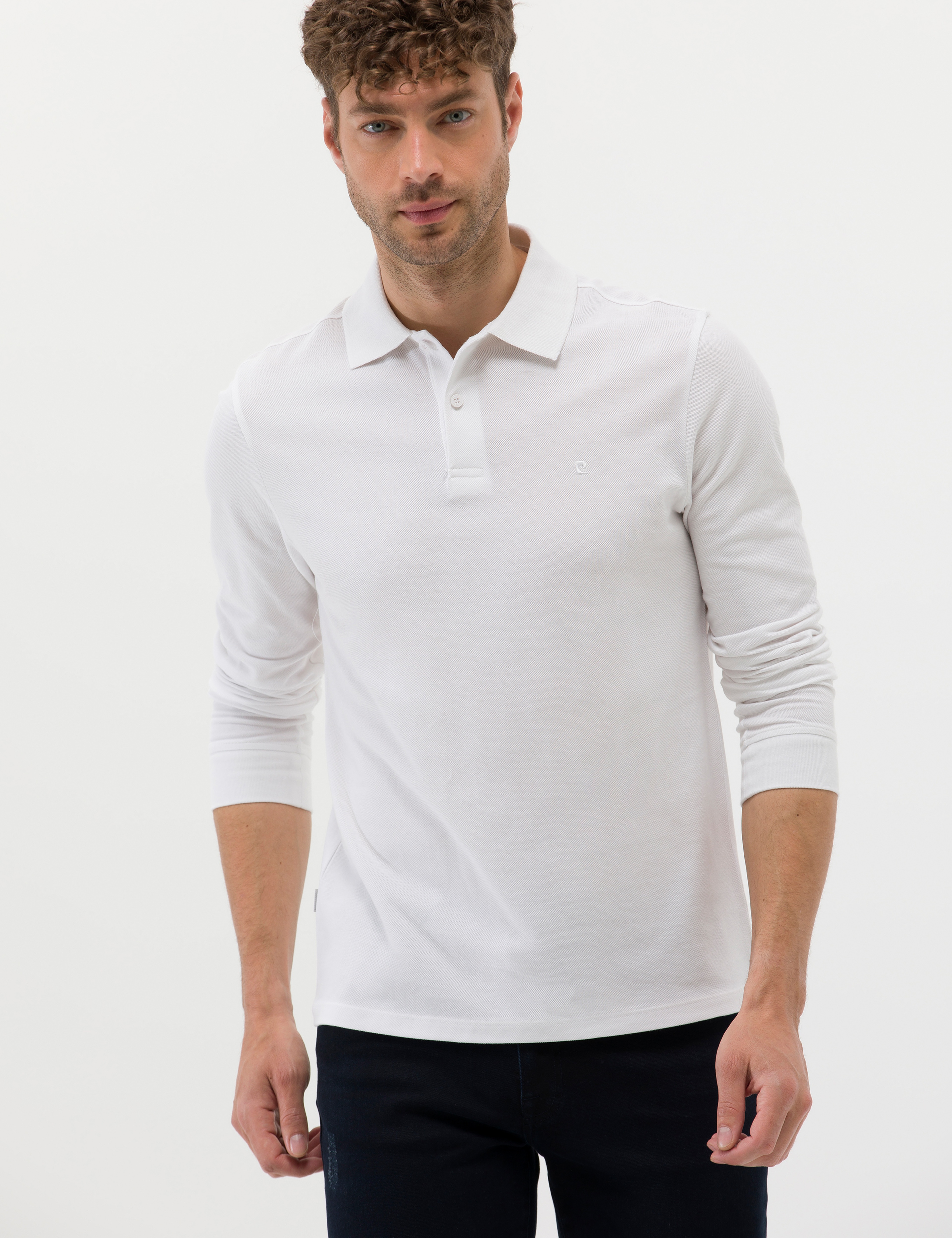 Beyaz Slim Fit Basic Sweatshirt - Image 4