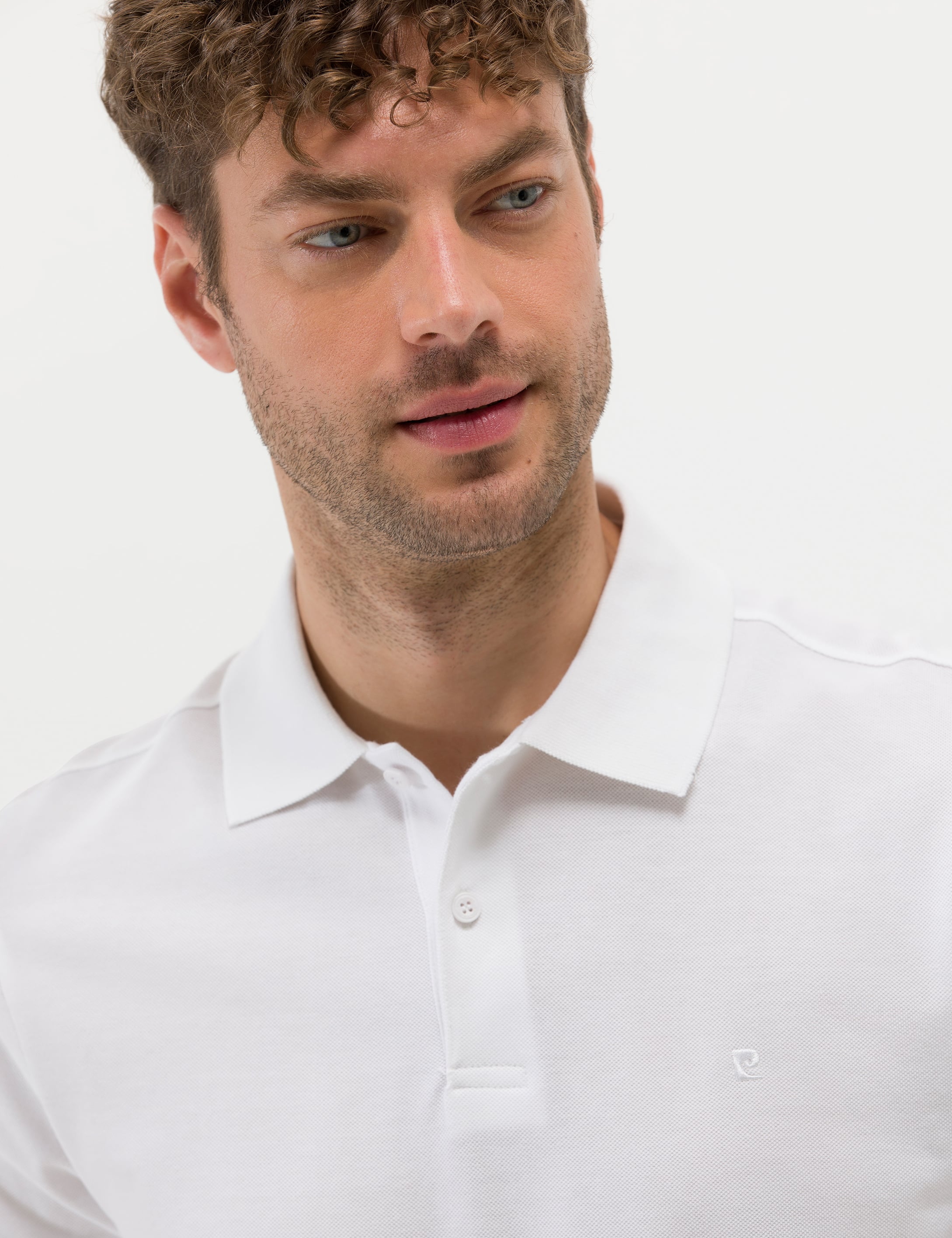 Pierre Cardin Beyaz Slim Fit Basic Sweatshirt görsel 3