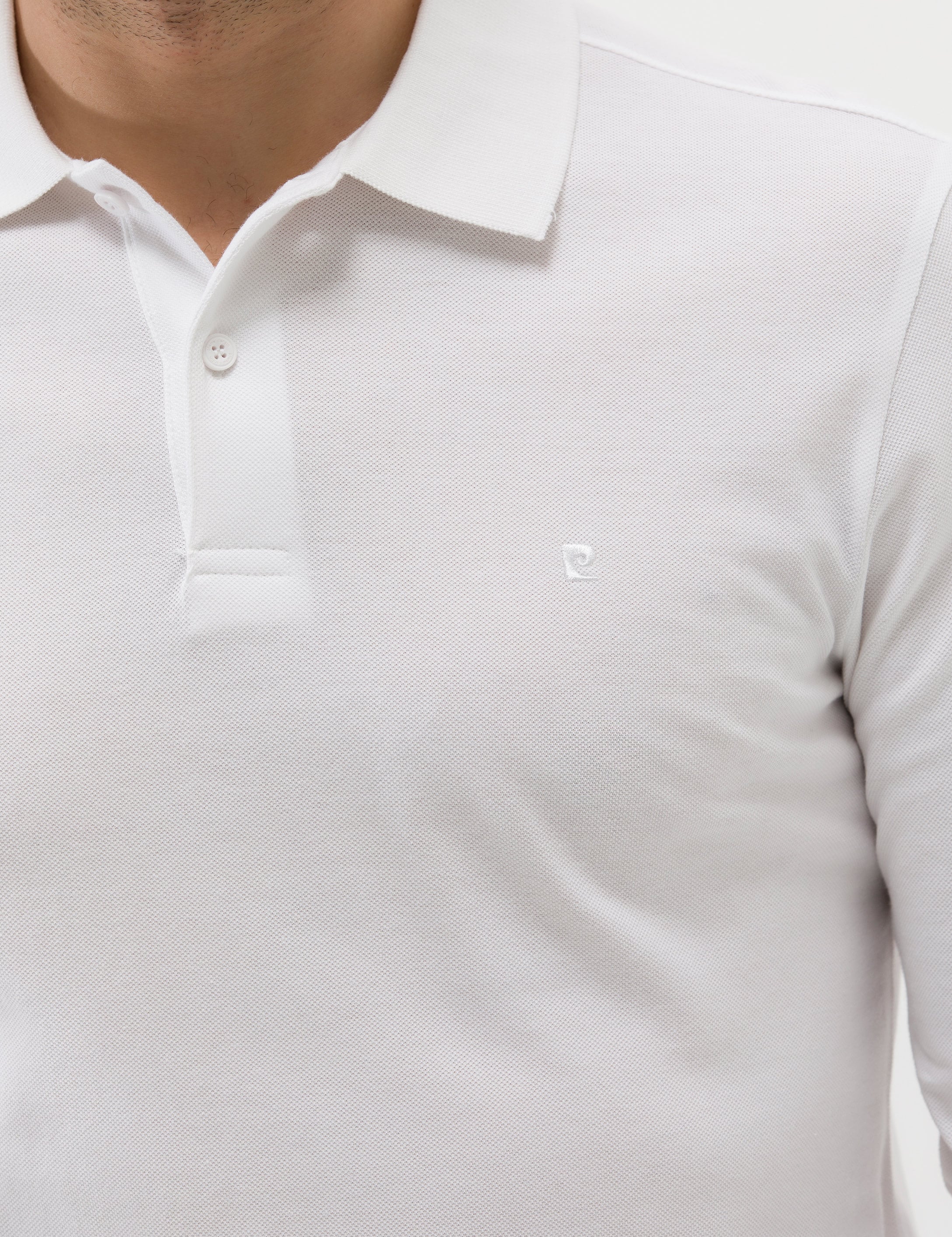 Pierre Cardin Beyaz Slim Fit Basic Sweatshirt görsel 6