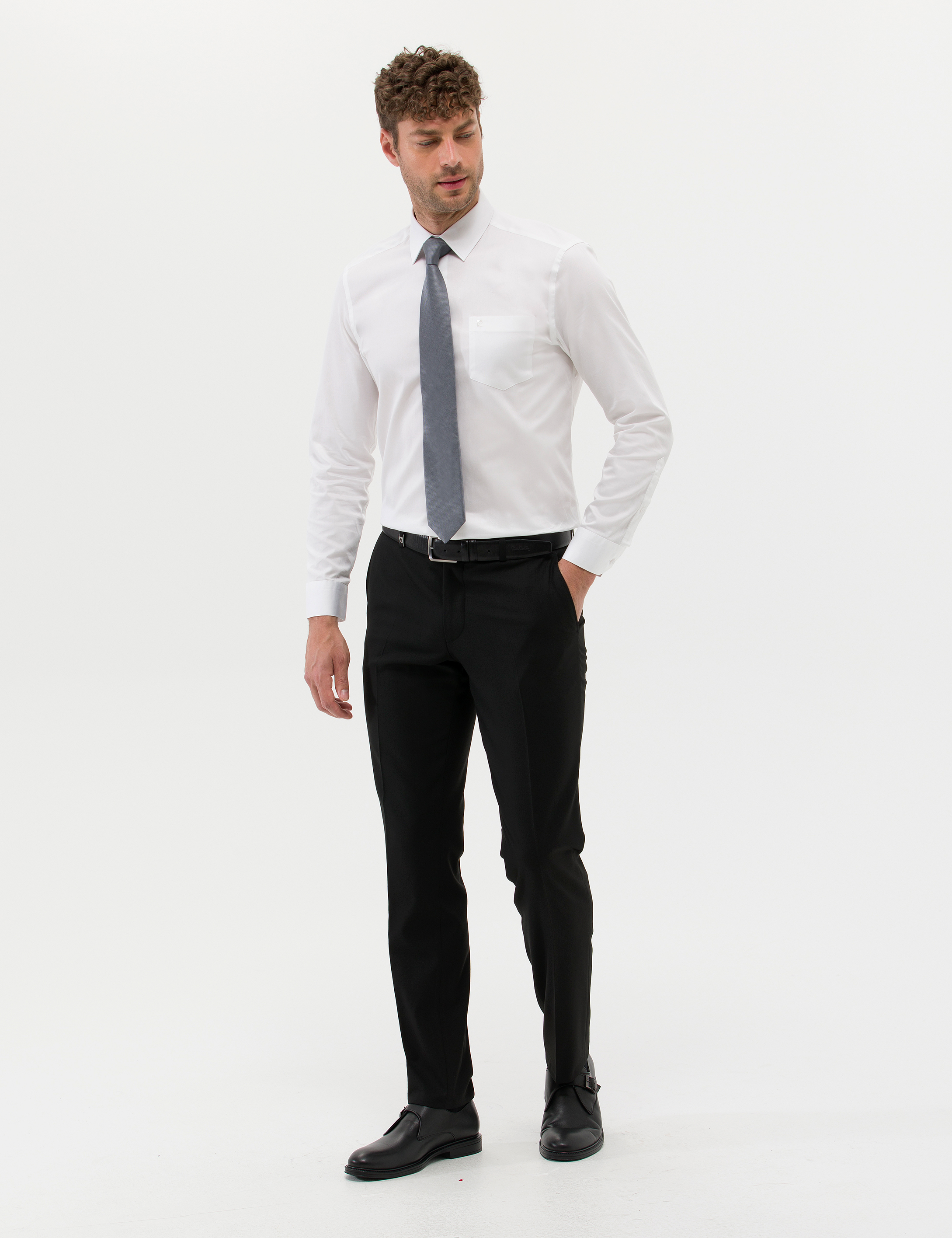 Siyah Kumaş Pantolon - Image 3