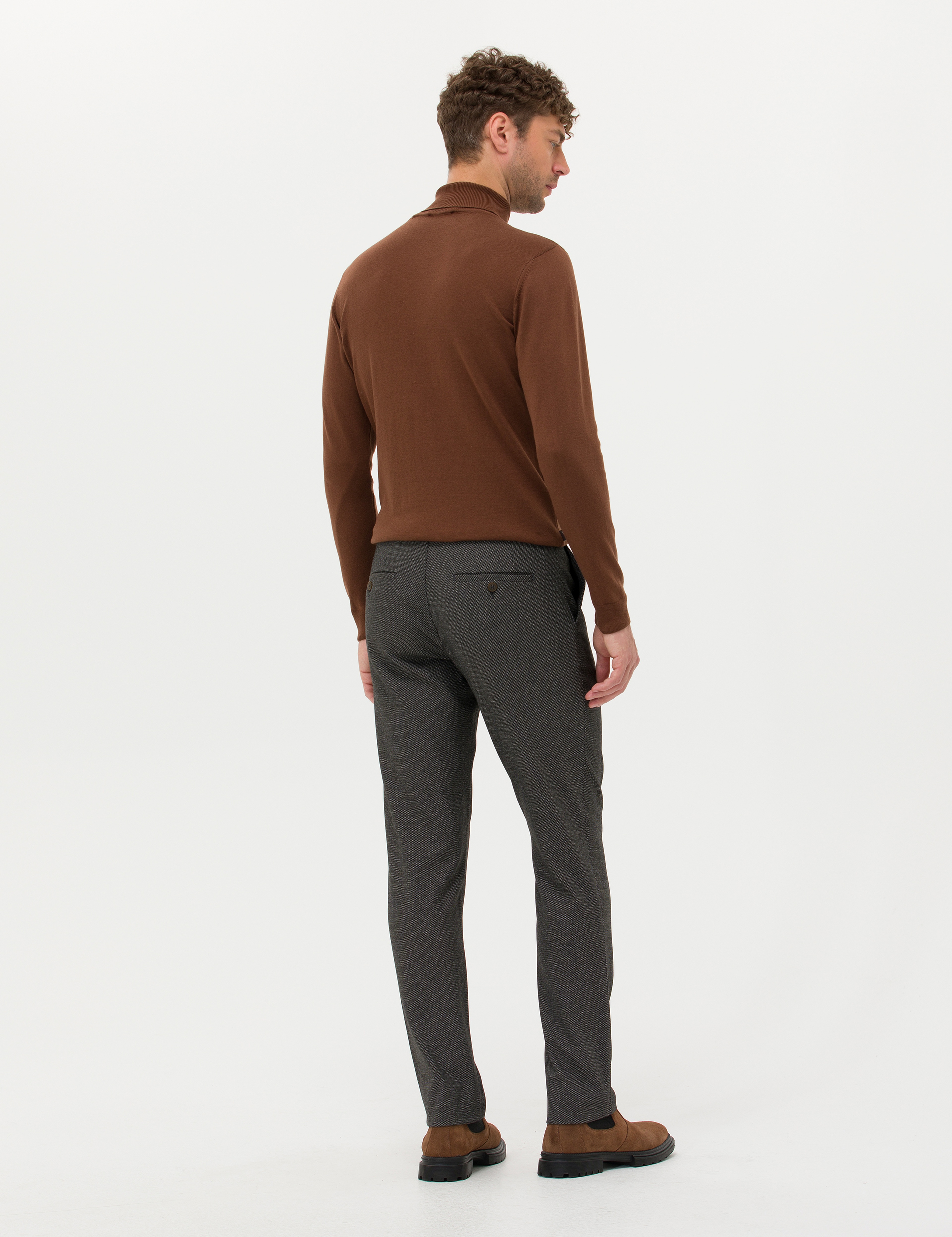 Kahverengi Klasik Pantolon - Image 4