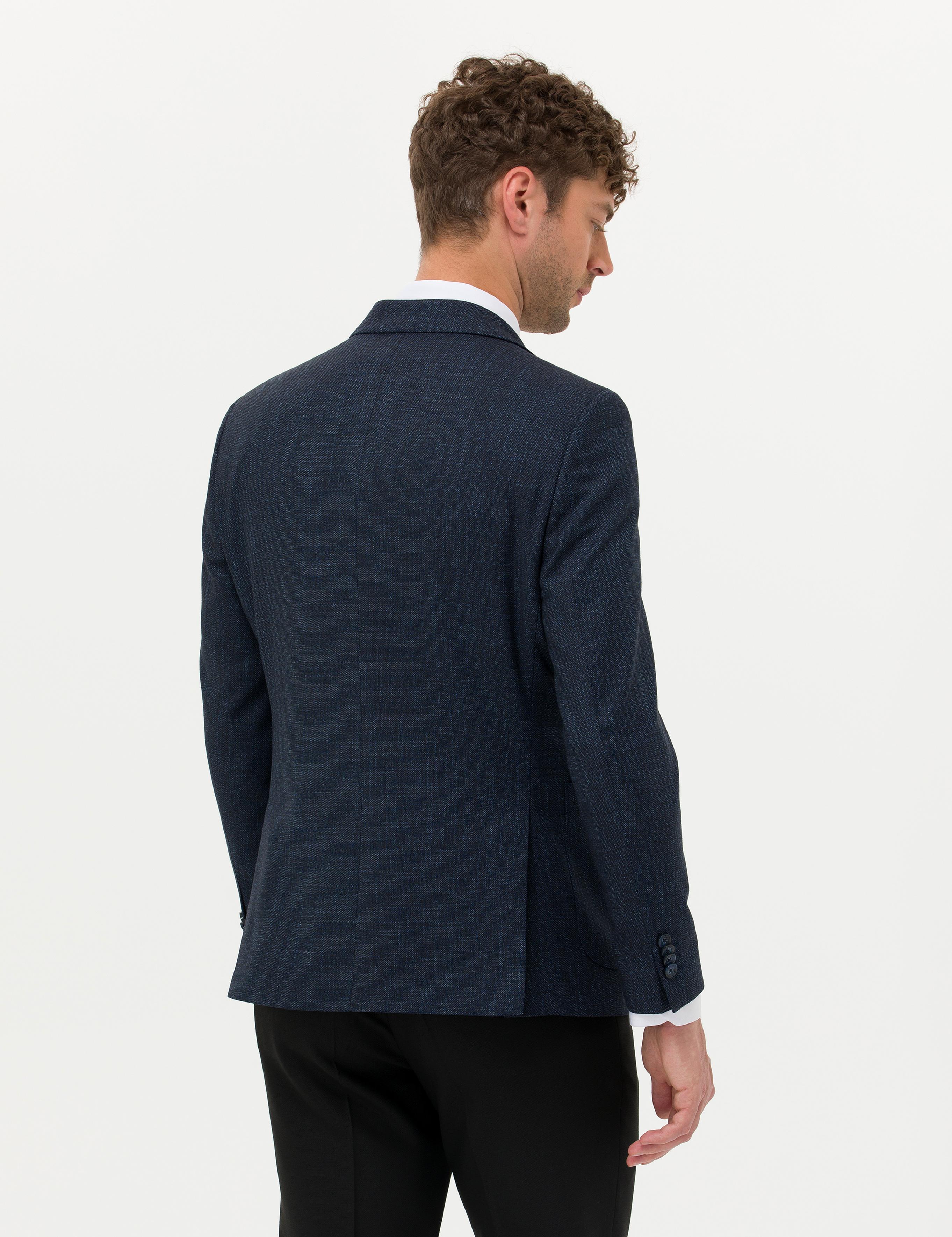 Lacivert Klasik Blazer Ekstra Slim Fit Ceket