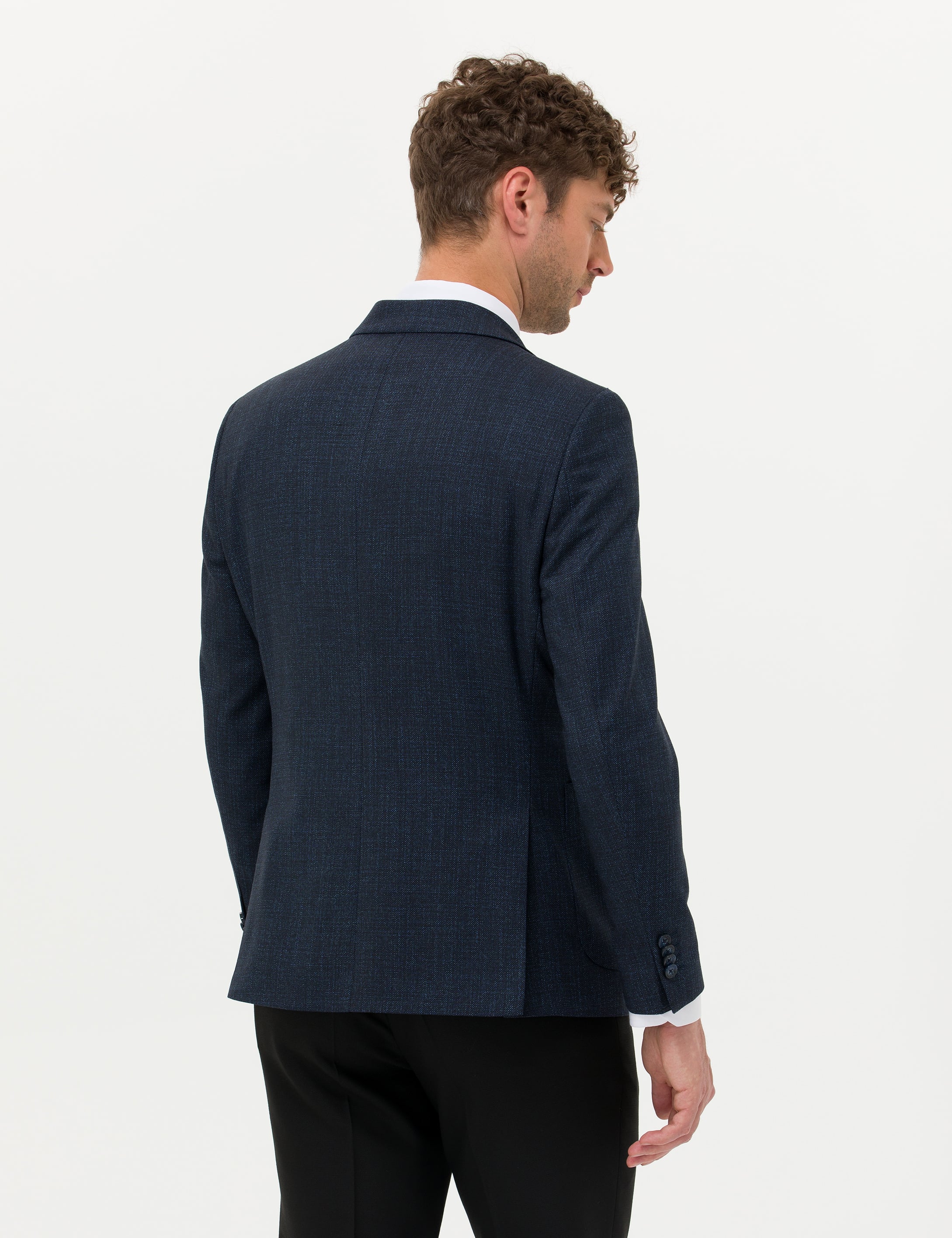 Lacivert Klasik Blazer Ekstra Slim Fit Ceket