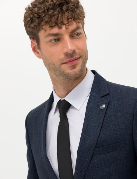 Lacivert Klasik Blazer Ekstra Slim Fit Ceket - 50274783005