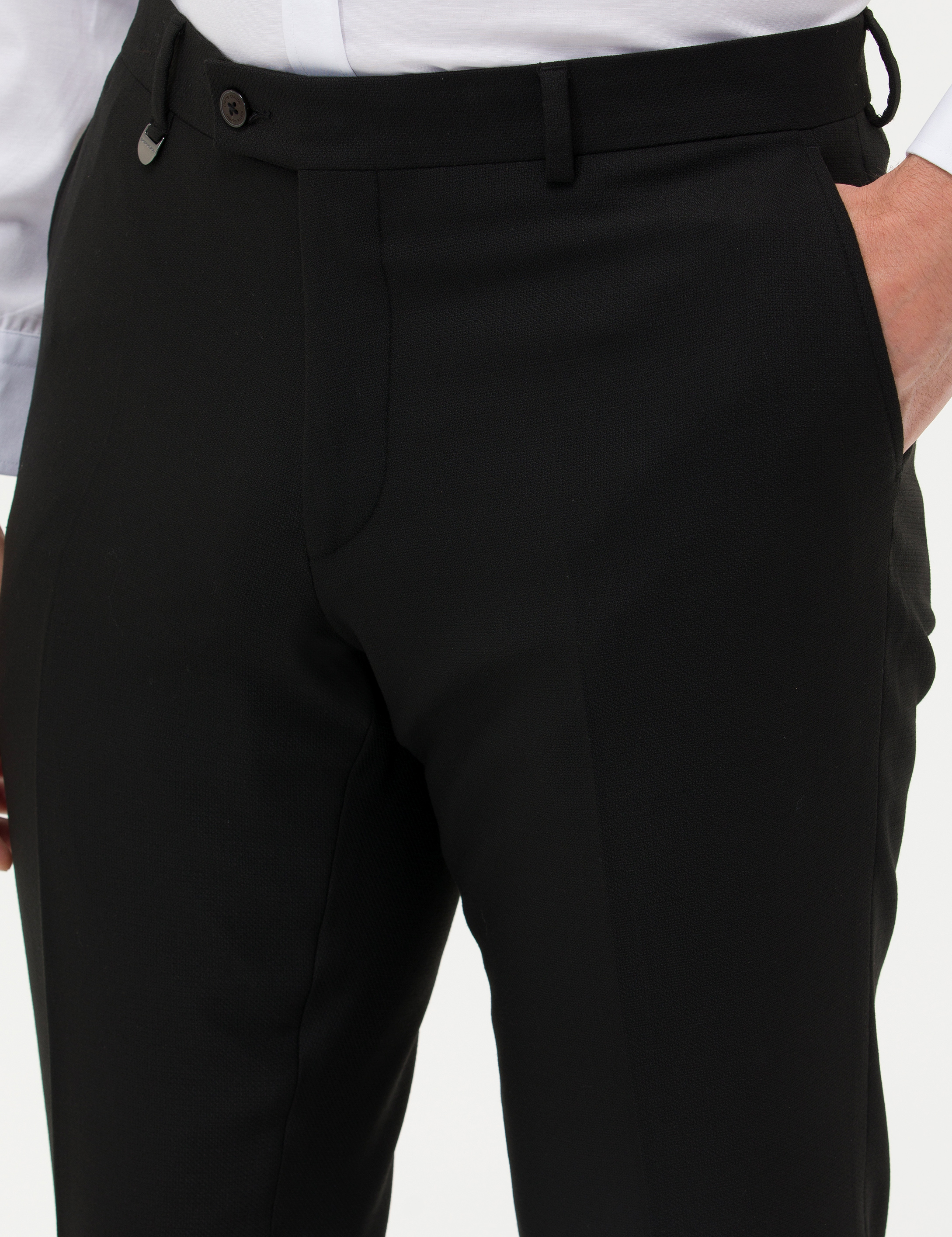 Siyah Kumaş Pantolon - Image 5