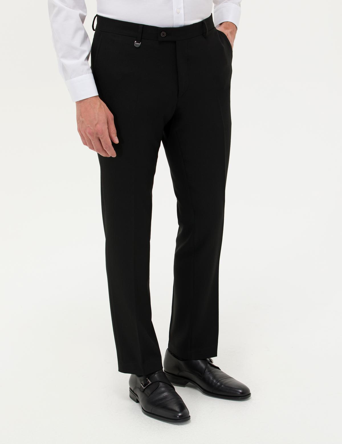 Siyah Kumaş Pantolon - 50277160006