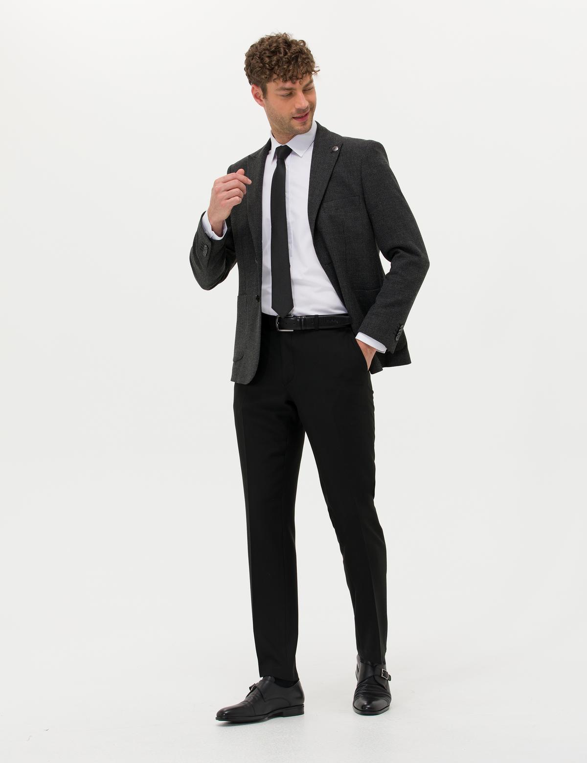 Siyah Kumaş Pantolon