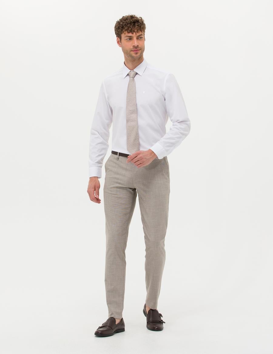 Açık Kahverengi Klasik Pantolon