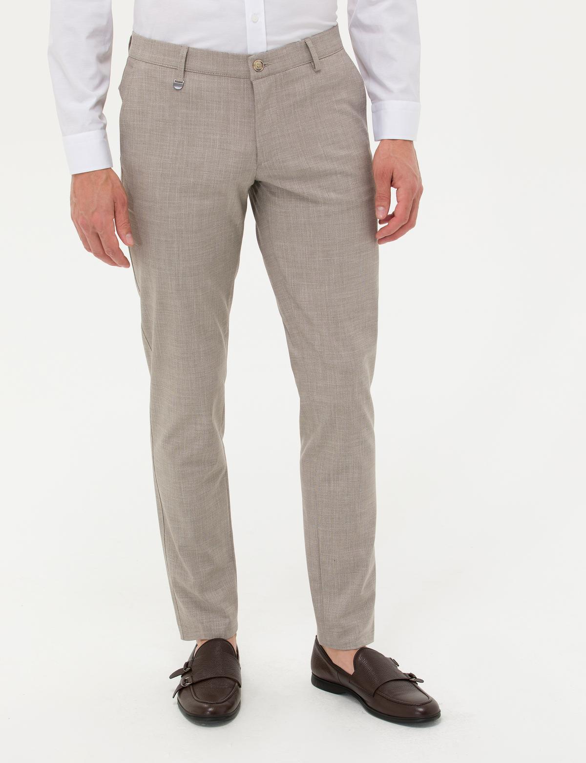 Açık Kahverengi Klasik Pantolon - 50277330072