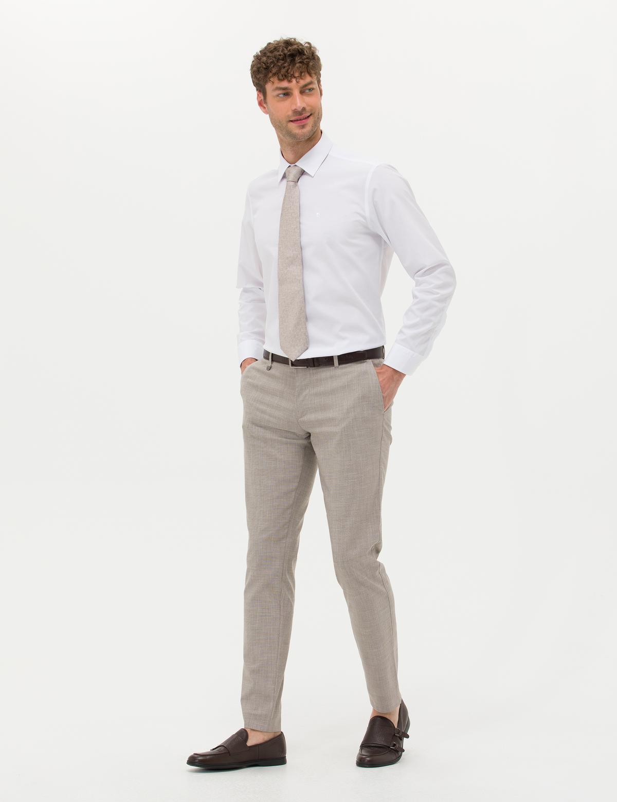 Açık Kahverengi Klasik Pantolon - 50277330072