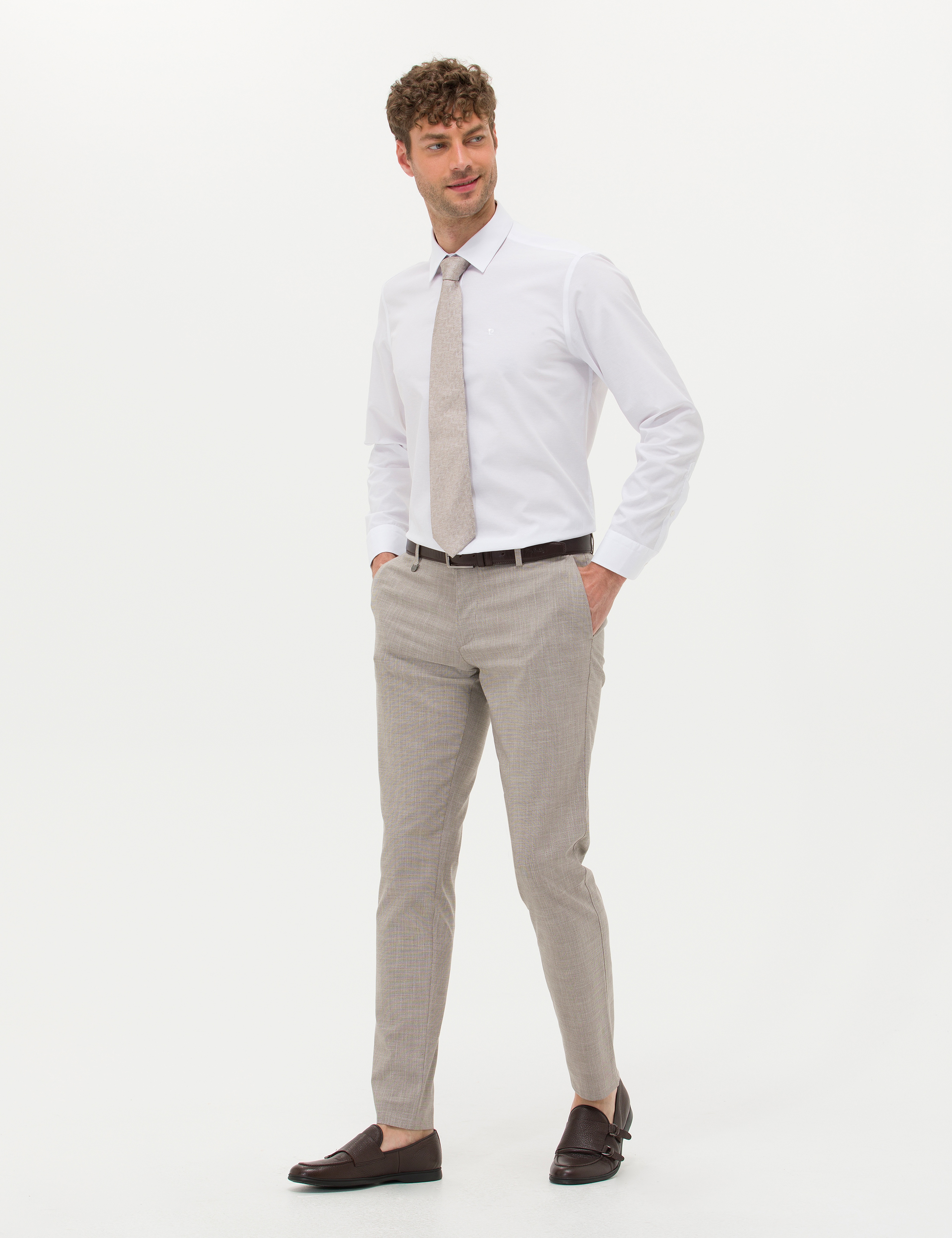 Açık Kahverengi Klasik Pantolon - Image 3