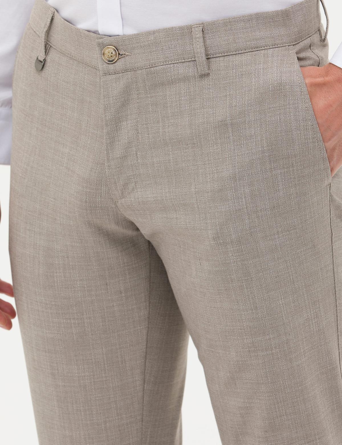 Açık Kahverengi Klasik Pantolon - 50277330072