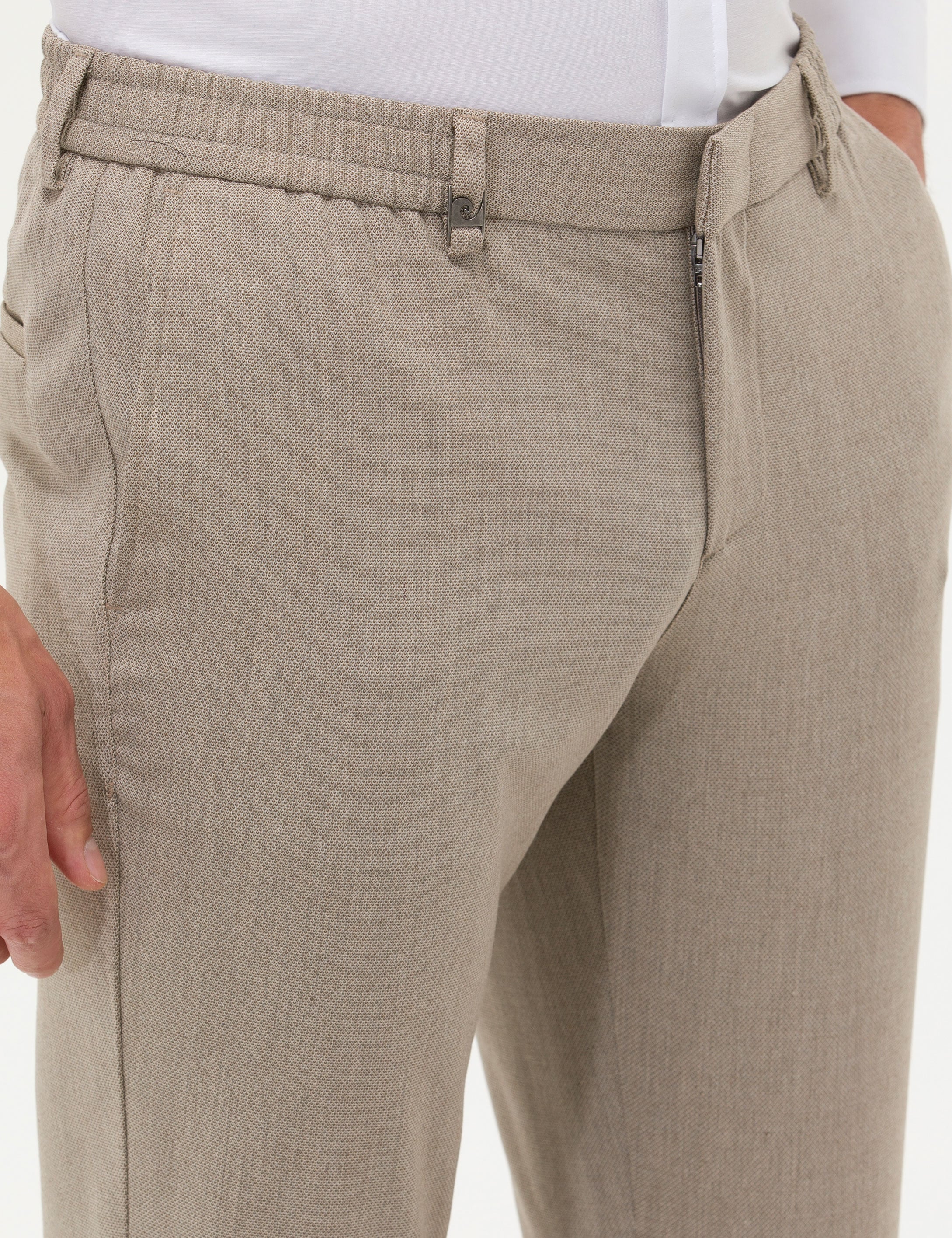 Açık Kahverengi Klasik Jogger Pantolon - Image 5