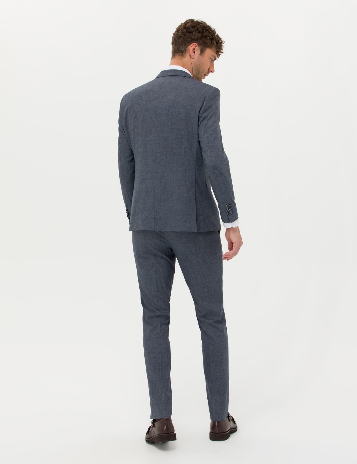 Lacivert Yelekli Takım Elbise - 50264894011