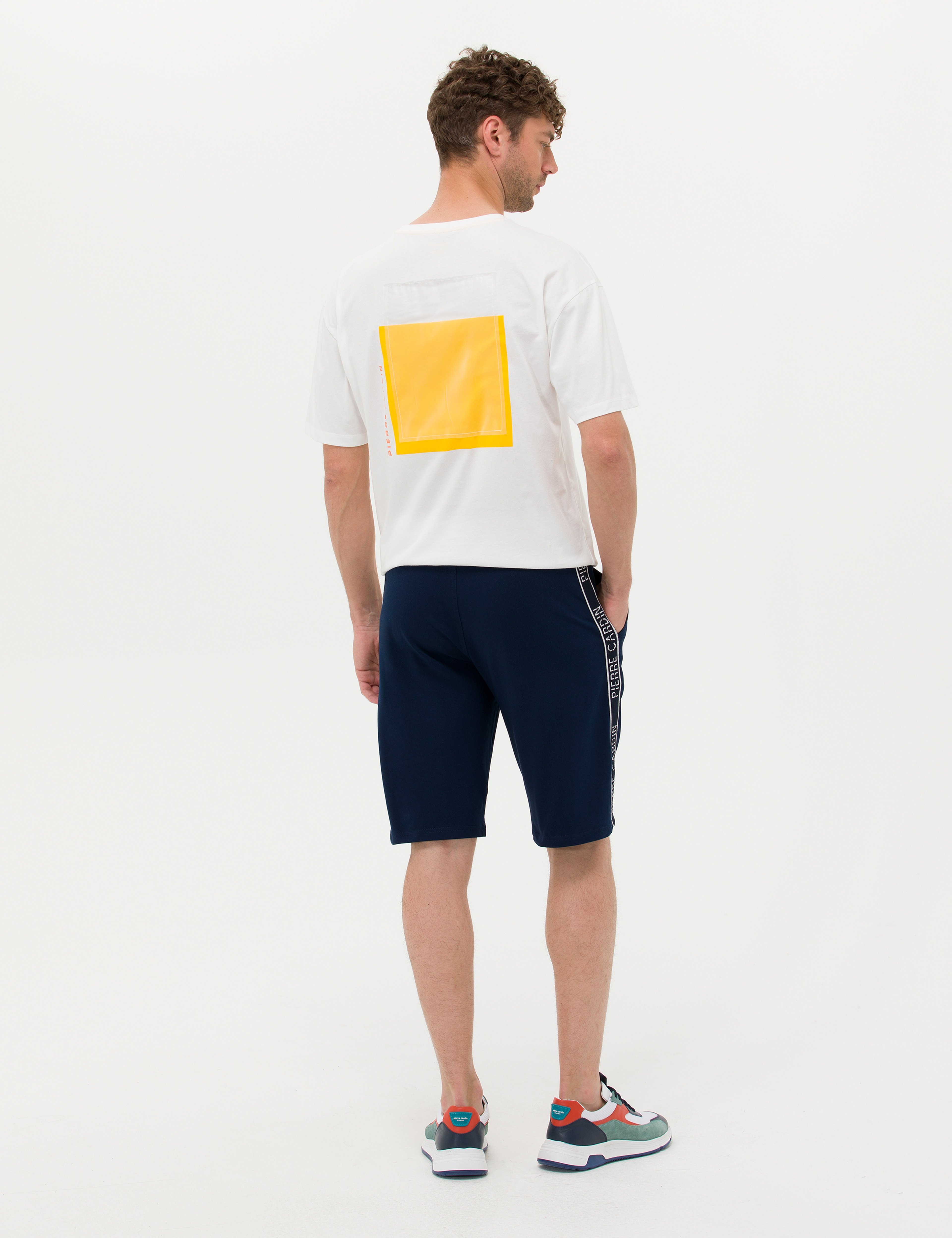 Lacivert Slim Fit Örme Şort