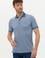 Koyu Mavi Regular Fit Baskılı Polo Yaka Tişört
