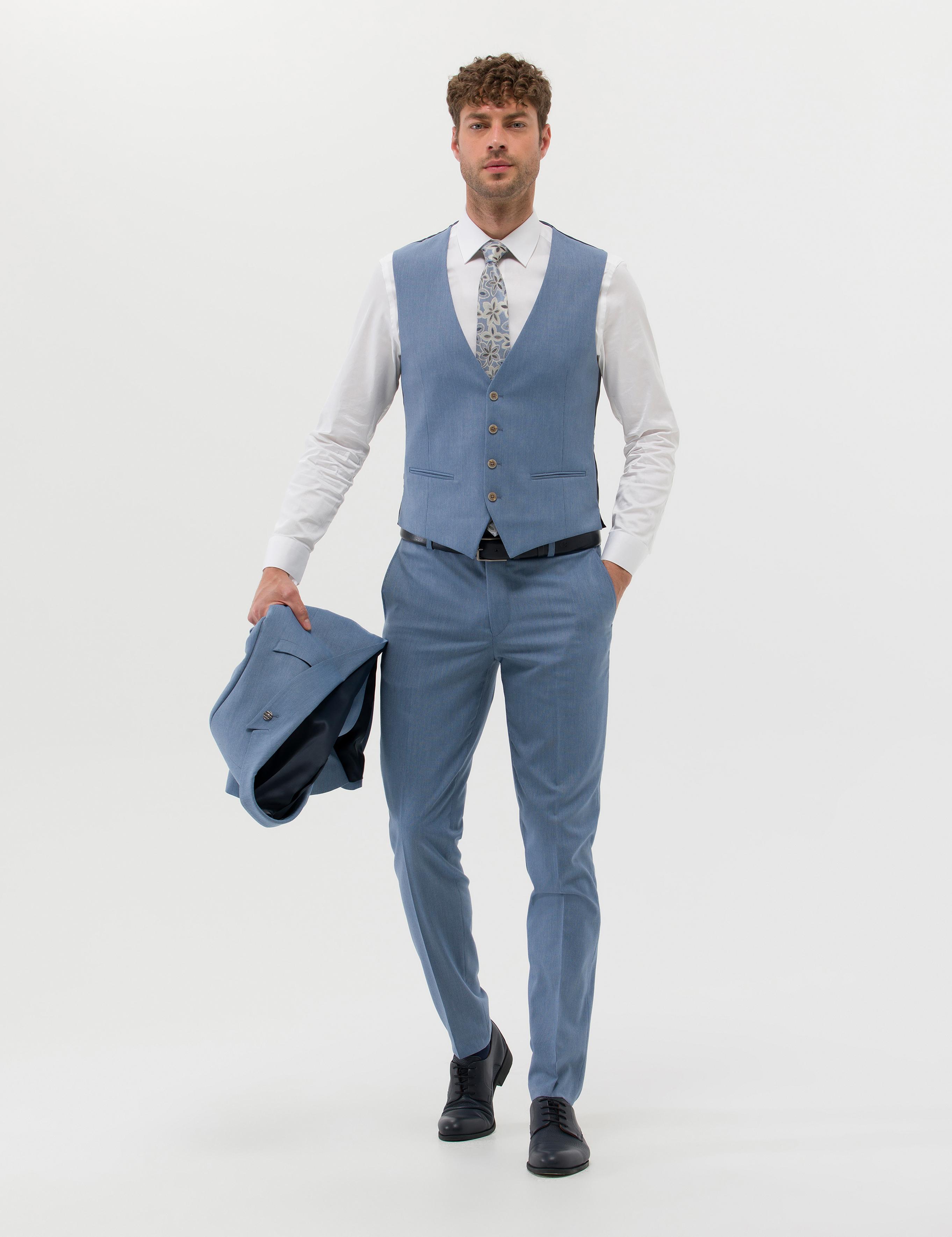 Mavi Ekstra Slim Fit Yelekli Takım Elbise