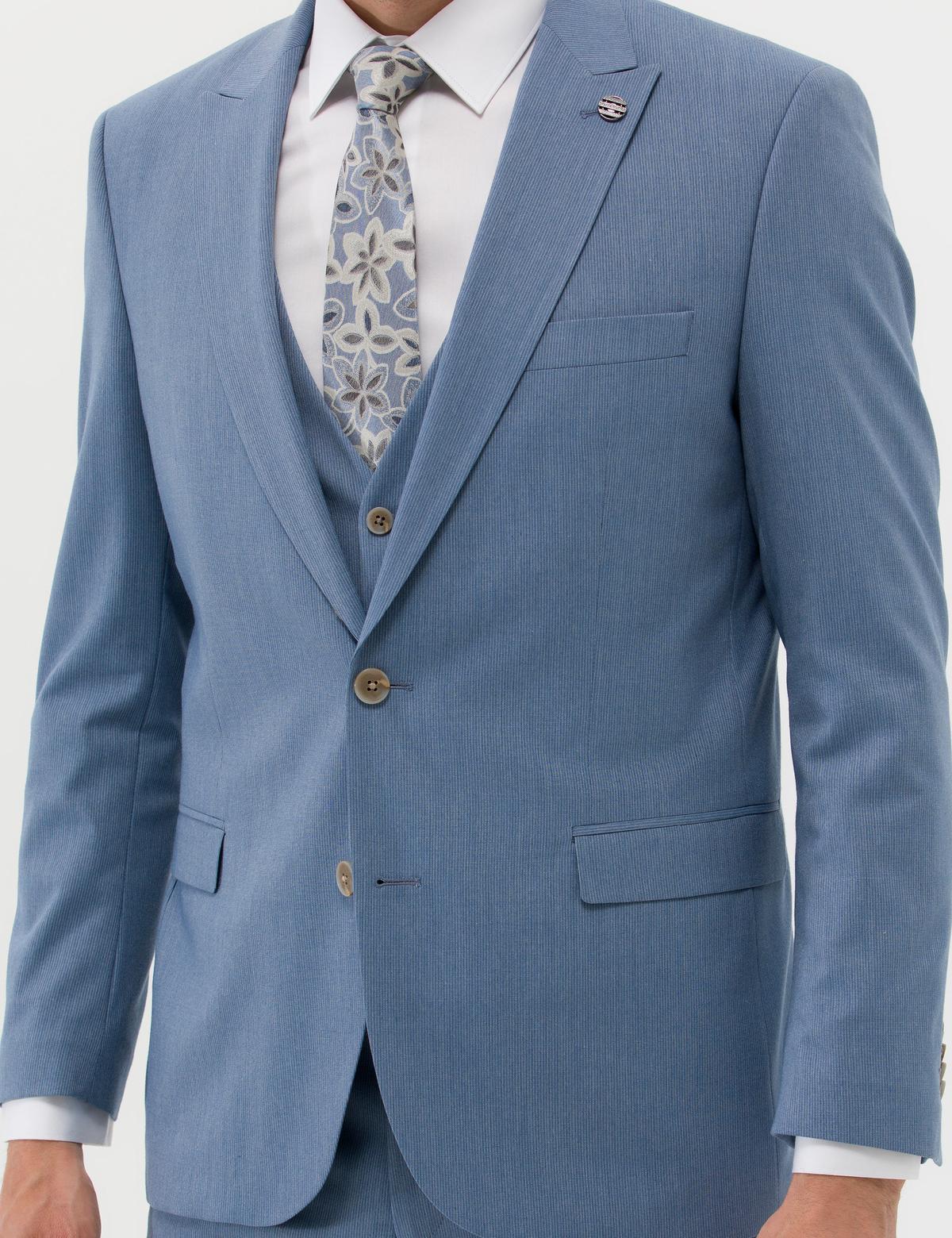 Mavi Ekstra Slim Fit Yelekli Takım Elbise - 50251954098